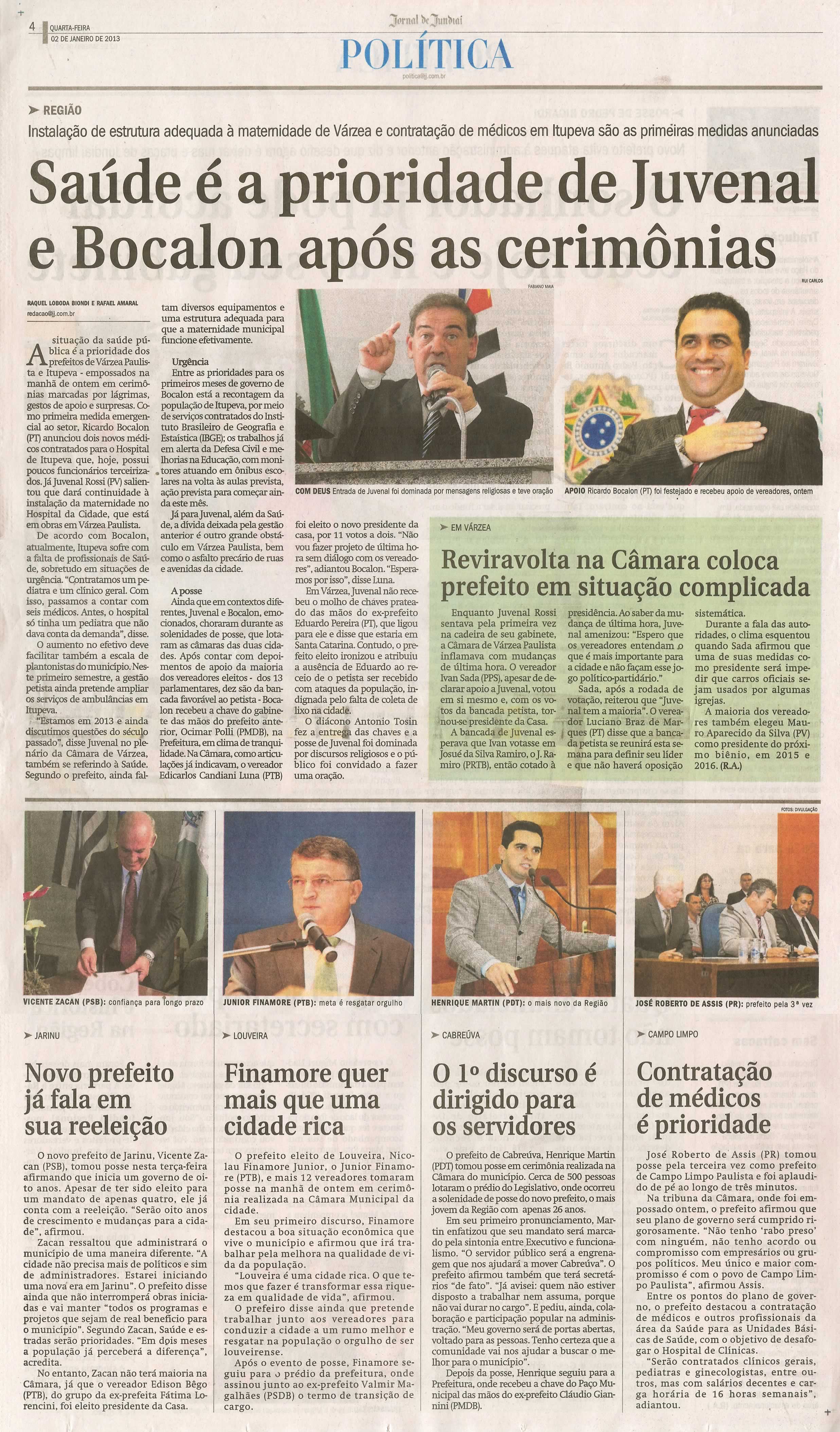 Jornal de Jundiaí - 02/01/2013