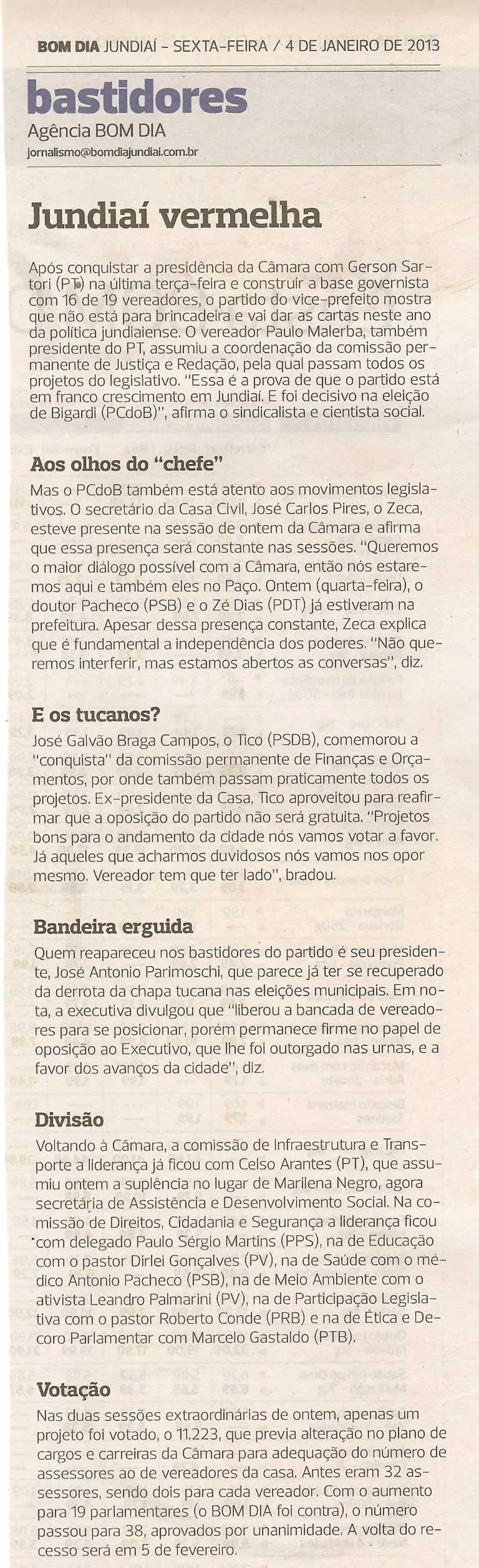 Bom Dia Jundiaí - 04/01/2013