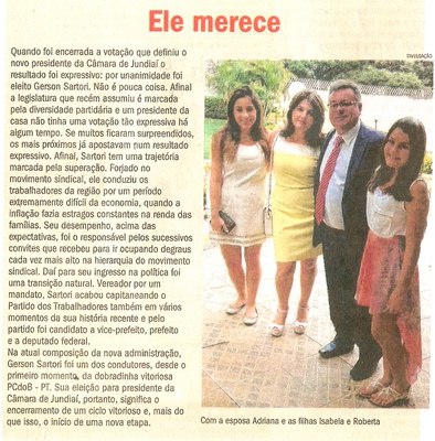 Jornal de Jundiaí - 07/01/2013