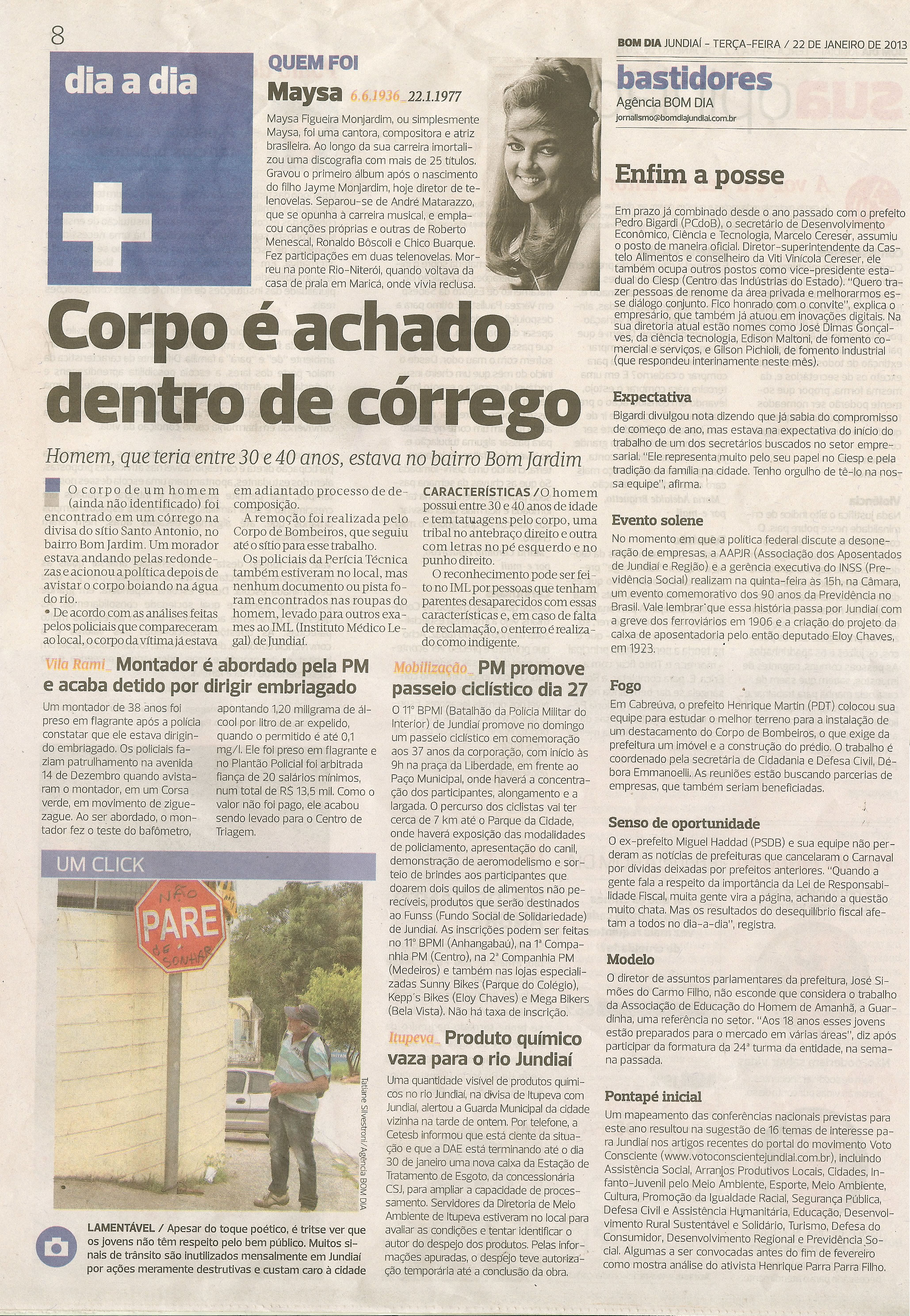 Bom Dia Jundiaí - 22/01/2013