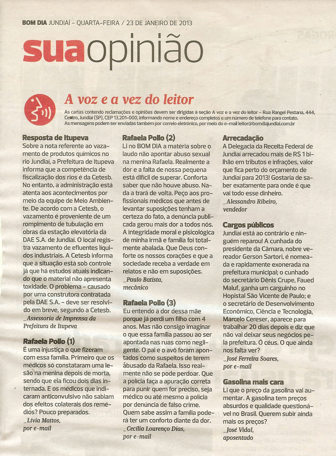 Bom Dia Jundiaí - 23/01/2013
