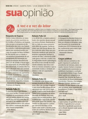 Bom Dia Jundiaí - 23/01/2013