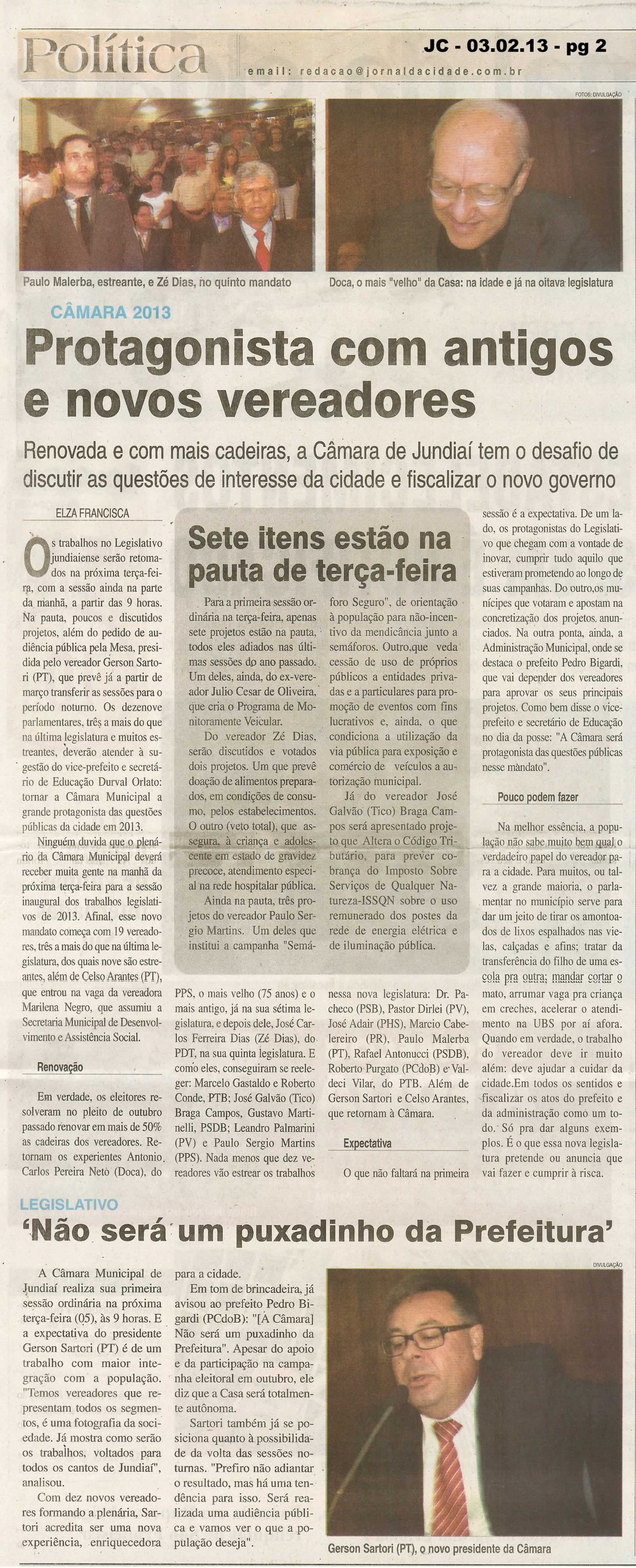 Jornal da Cidade - 03/02/2013
