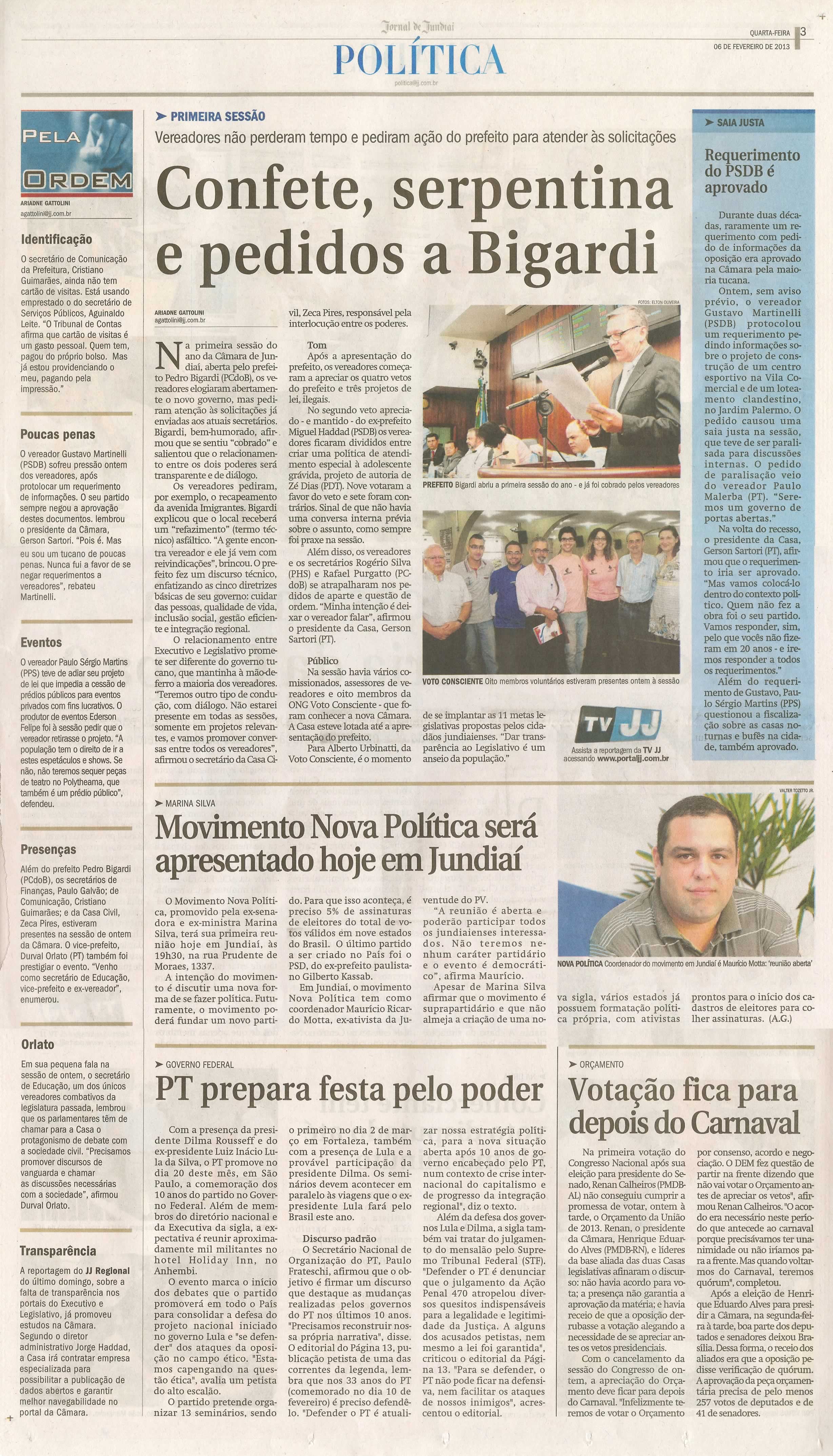 Jornal de Jundiaí - 06/02/2013
