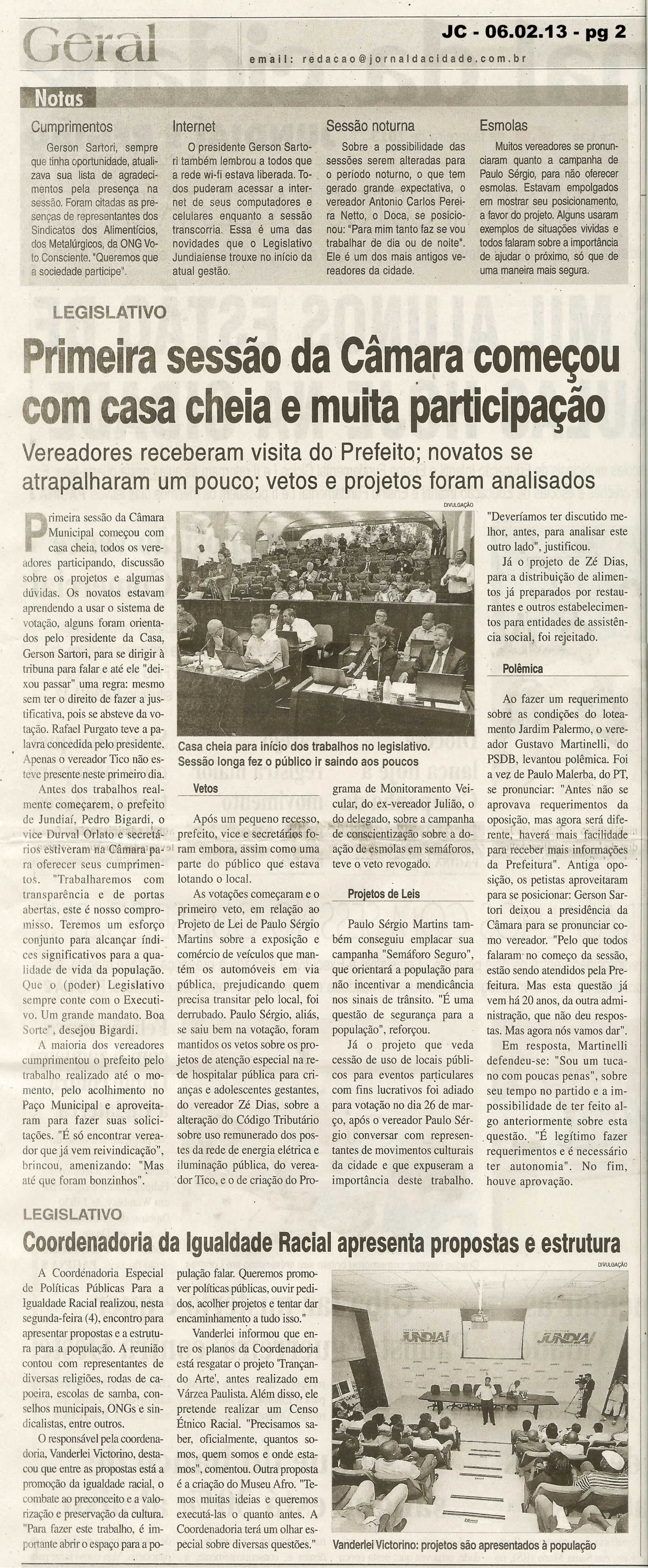 Jornal da Cidade - 06/02/2013
