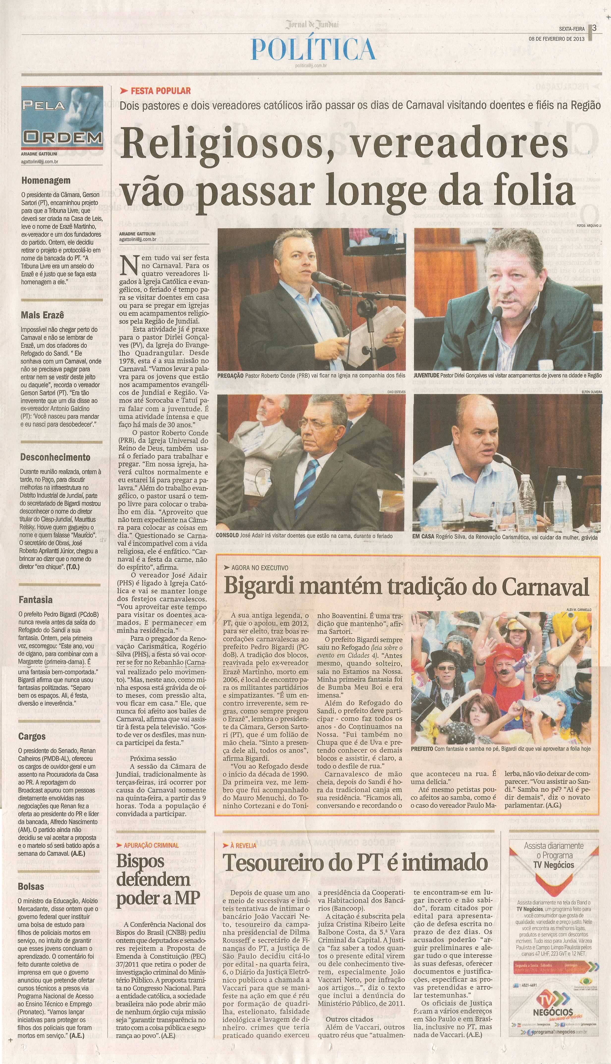Jornal de Jundiaí - 08/02/2013