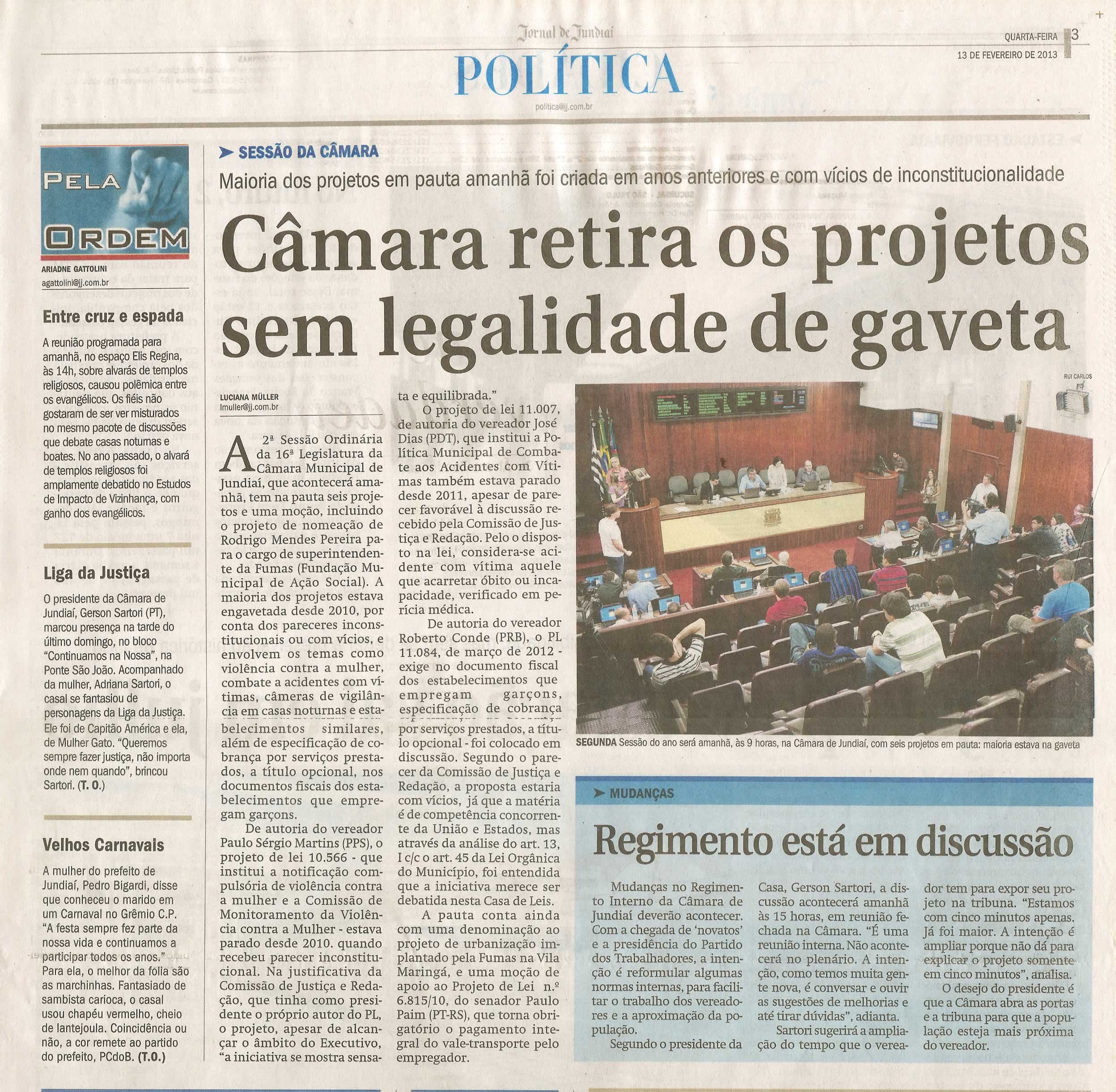 Jornal de Jundiaí - 13/02/2013