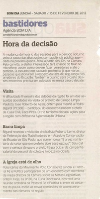 Bom Dia Jundiaí - 16/02/2013