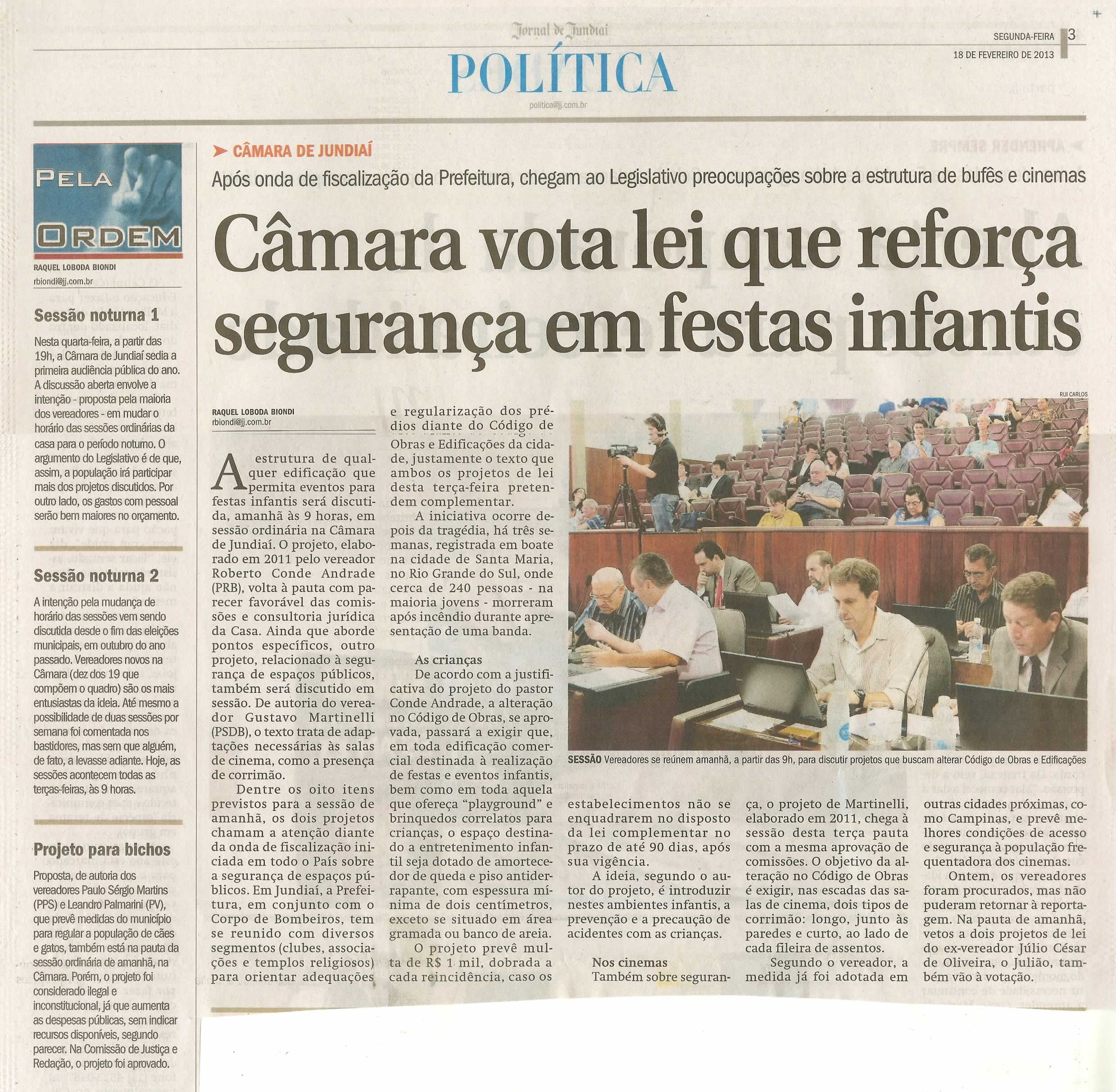 Jornal de Jundiaí - 18/02/2013