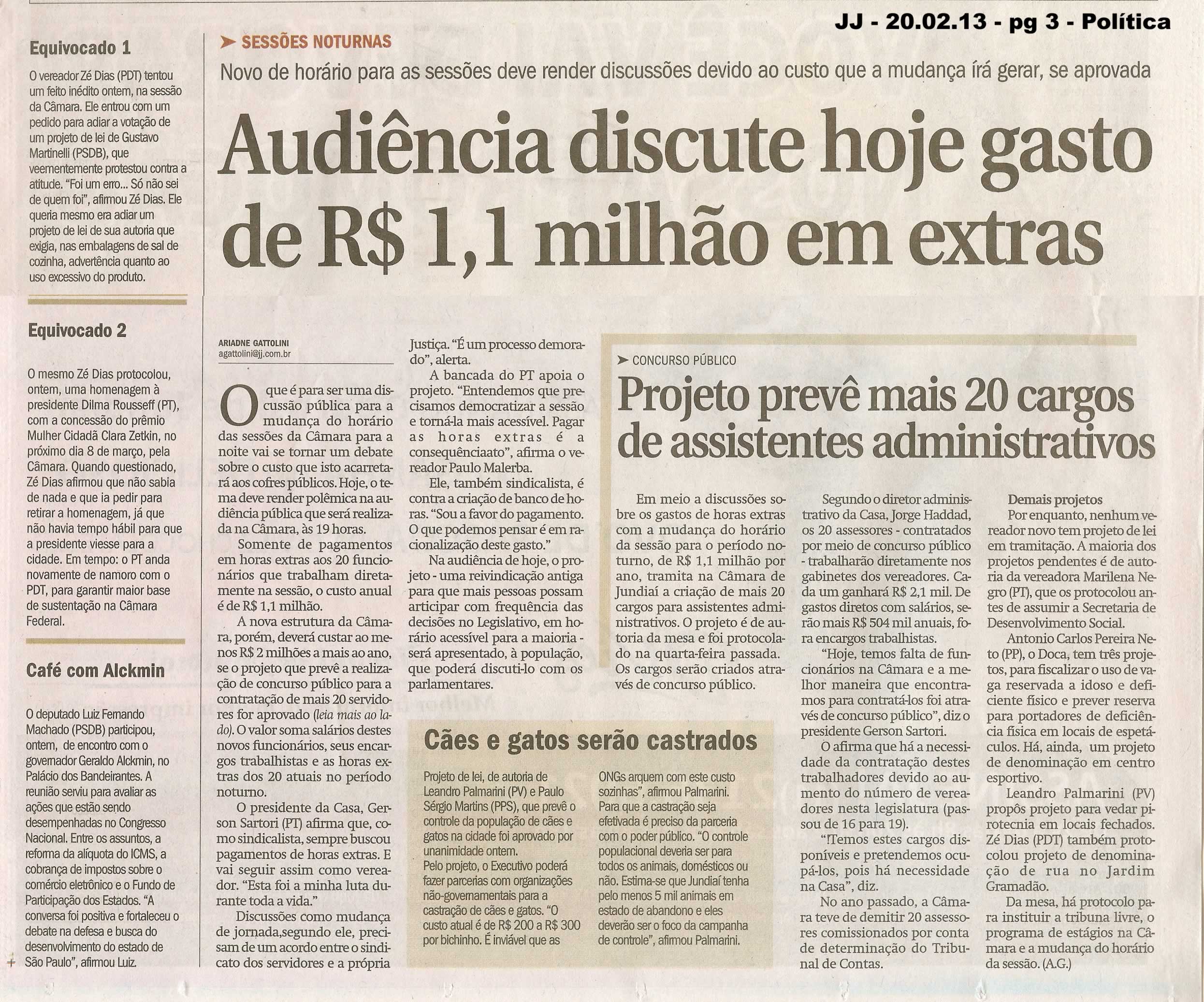 Jornal de Jundiaí - 20/02/2013