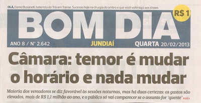 Bom Dia Jundiaí - 20/02/2013