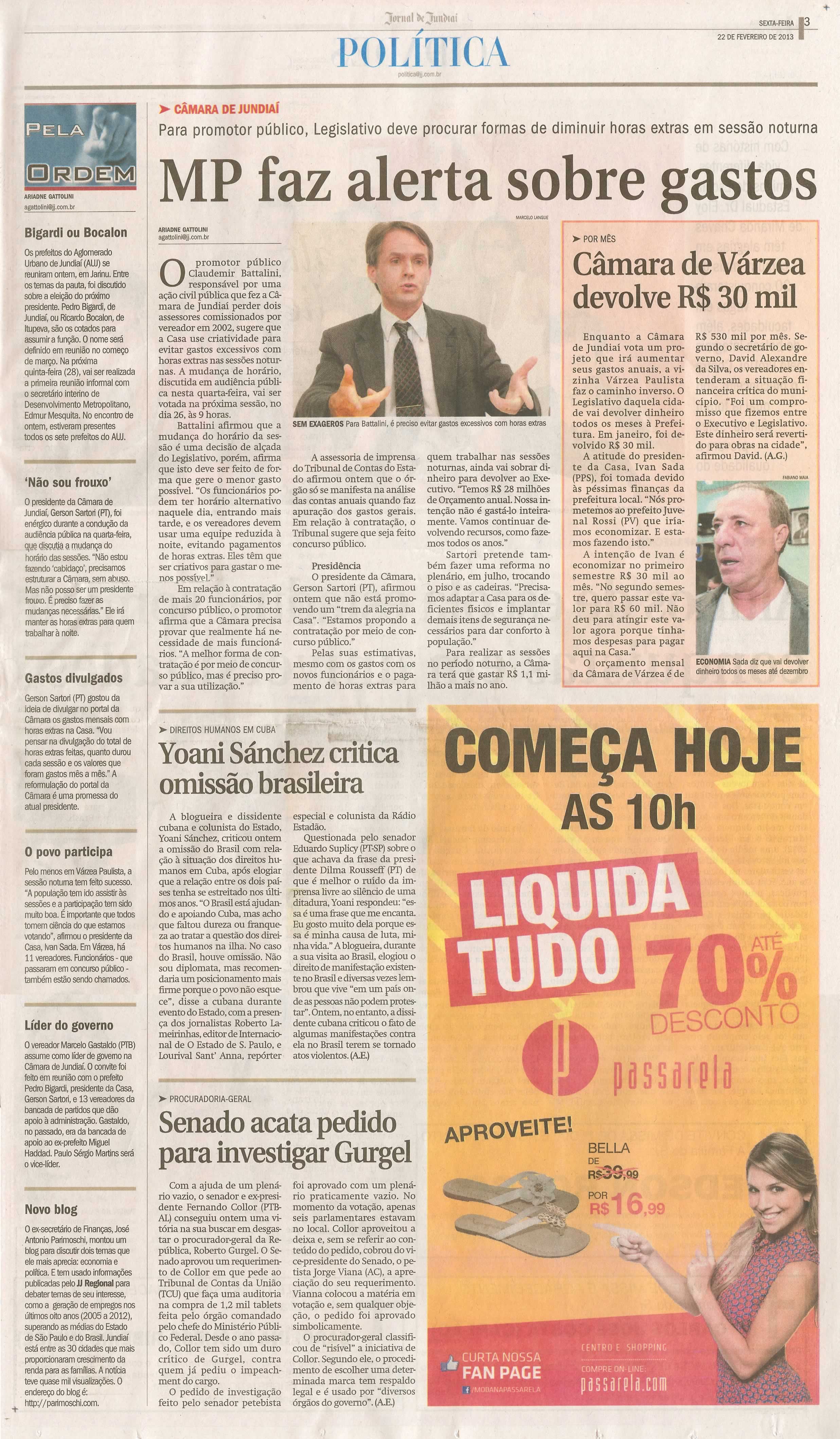 Jornal de Jundiaí - 22/02/2013