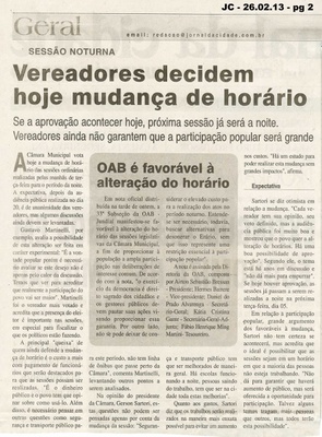 Jornal da Cidade - 26/02/2013