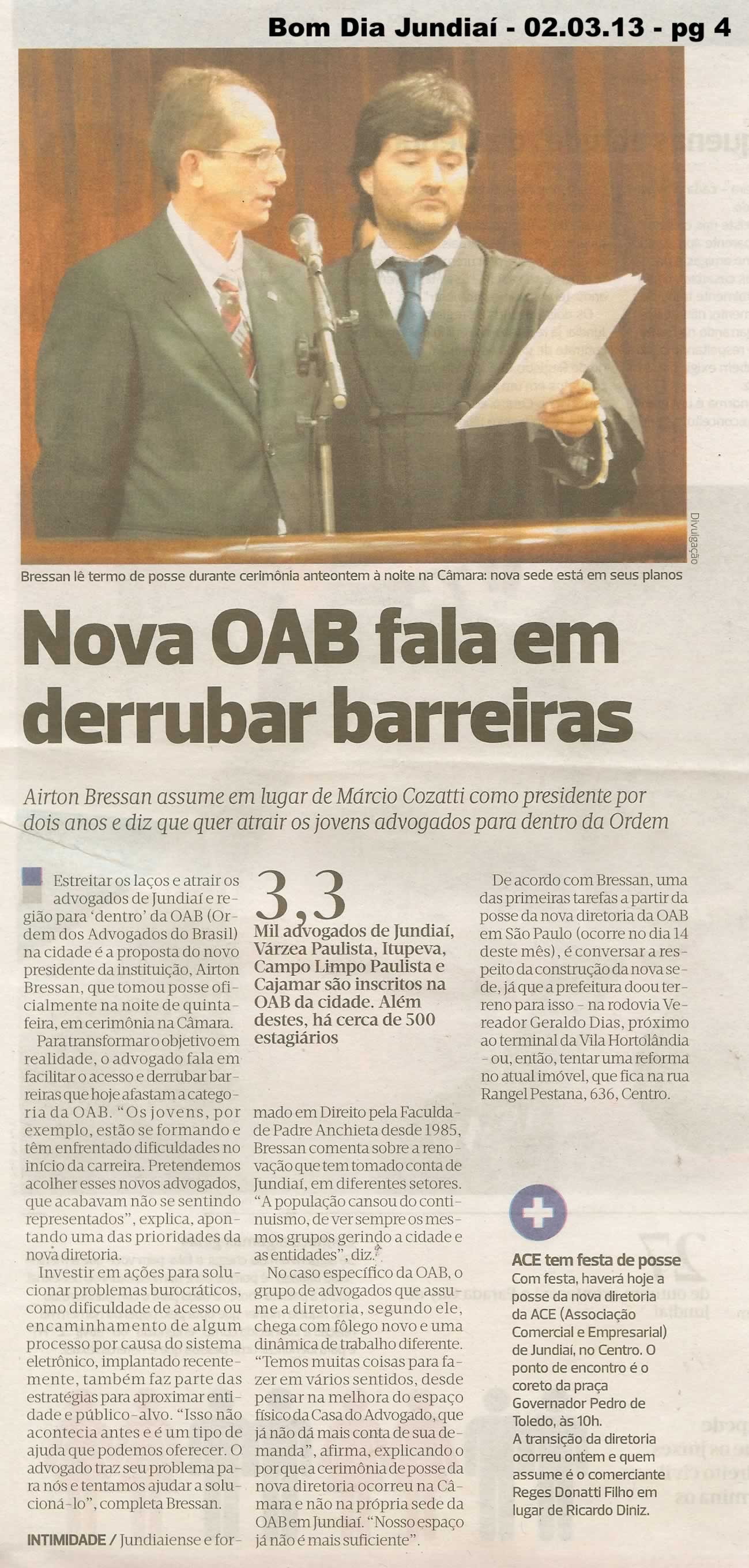 Bom Dia Jundiaí - 02/03/2013
