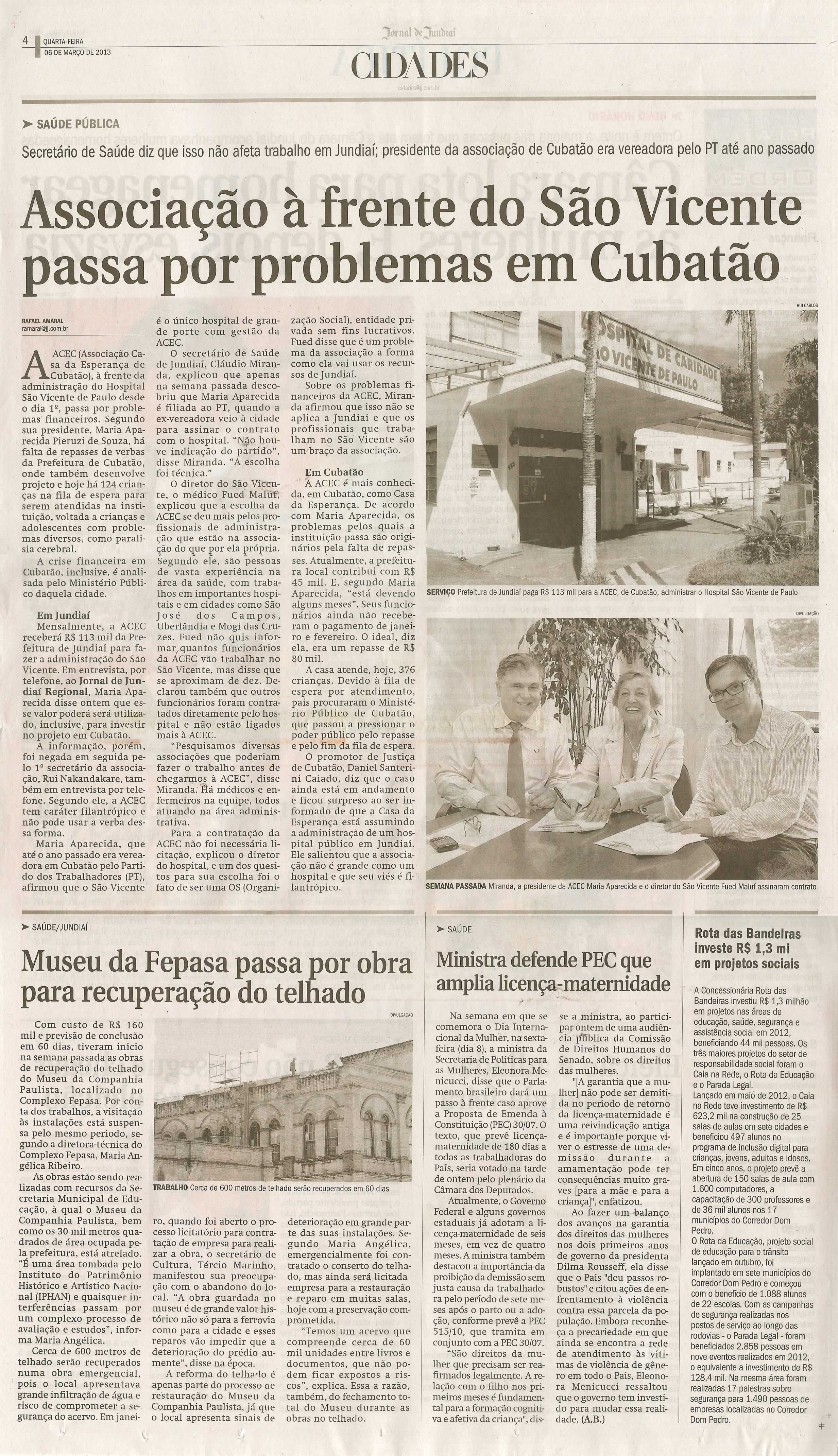 Jornal de Jundiaí - 06/03/2013