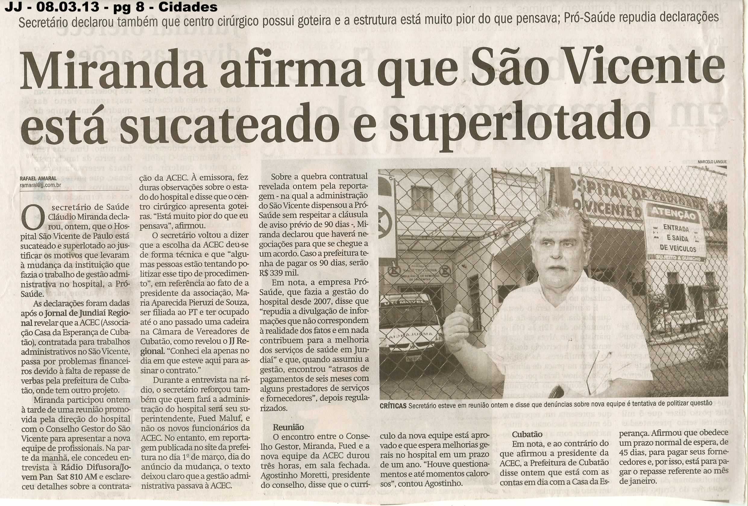 Jornal de Jundiaí - 08/03/2013