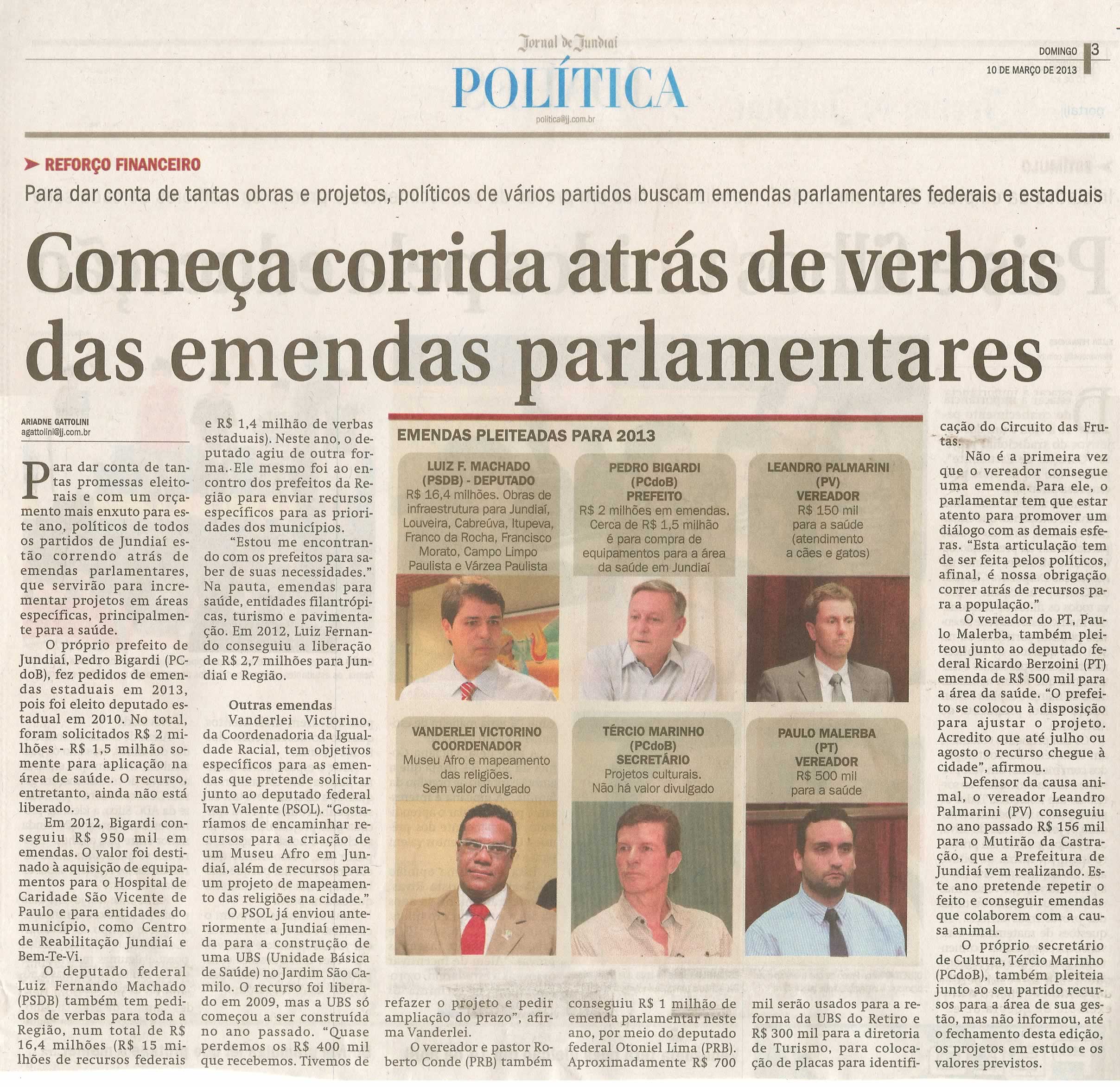 Jornal de Jundiaí - 10/03/2013