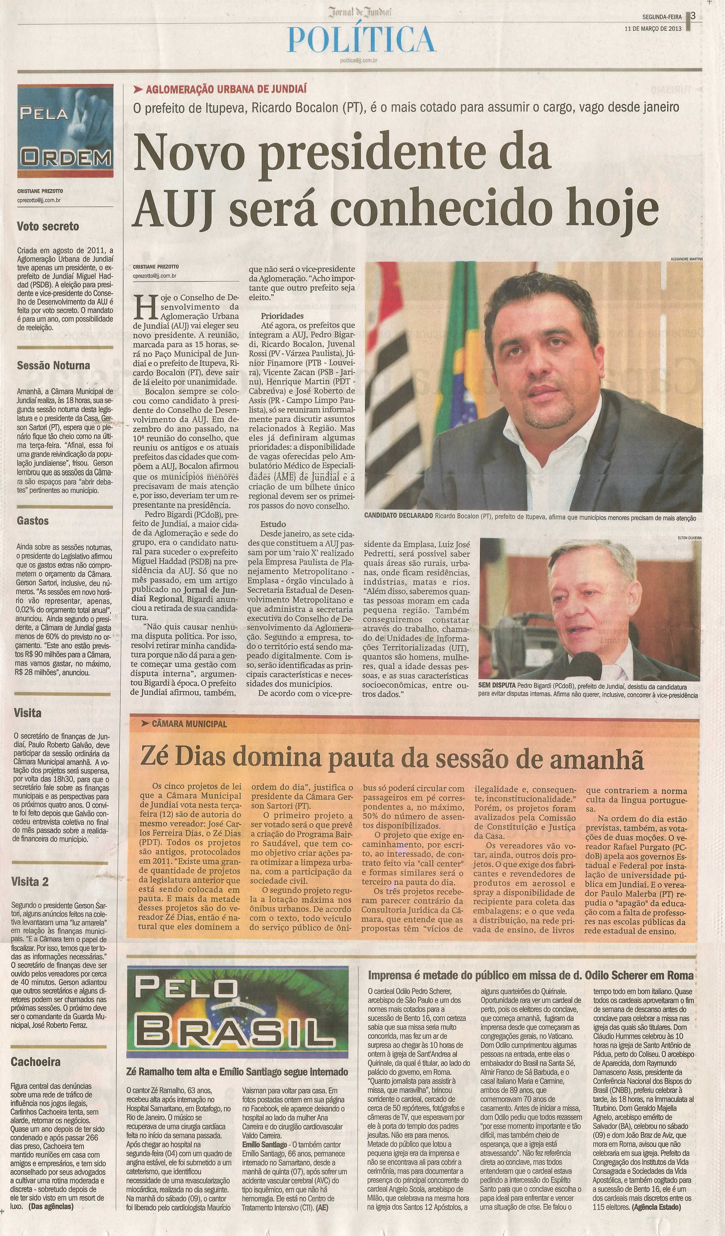 Jornal de Jundiaí - 11/03/2013
