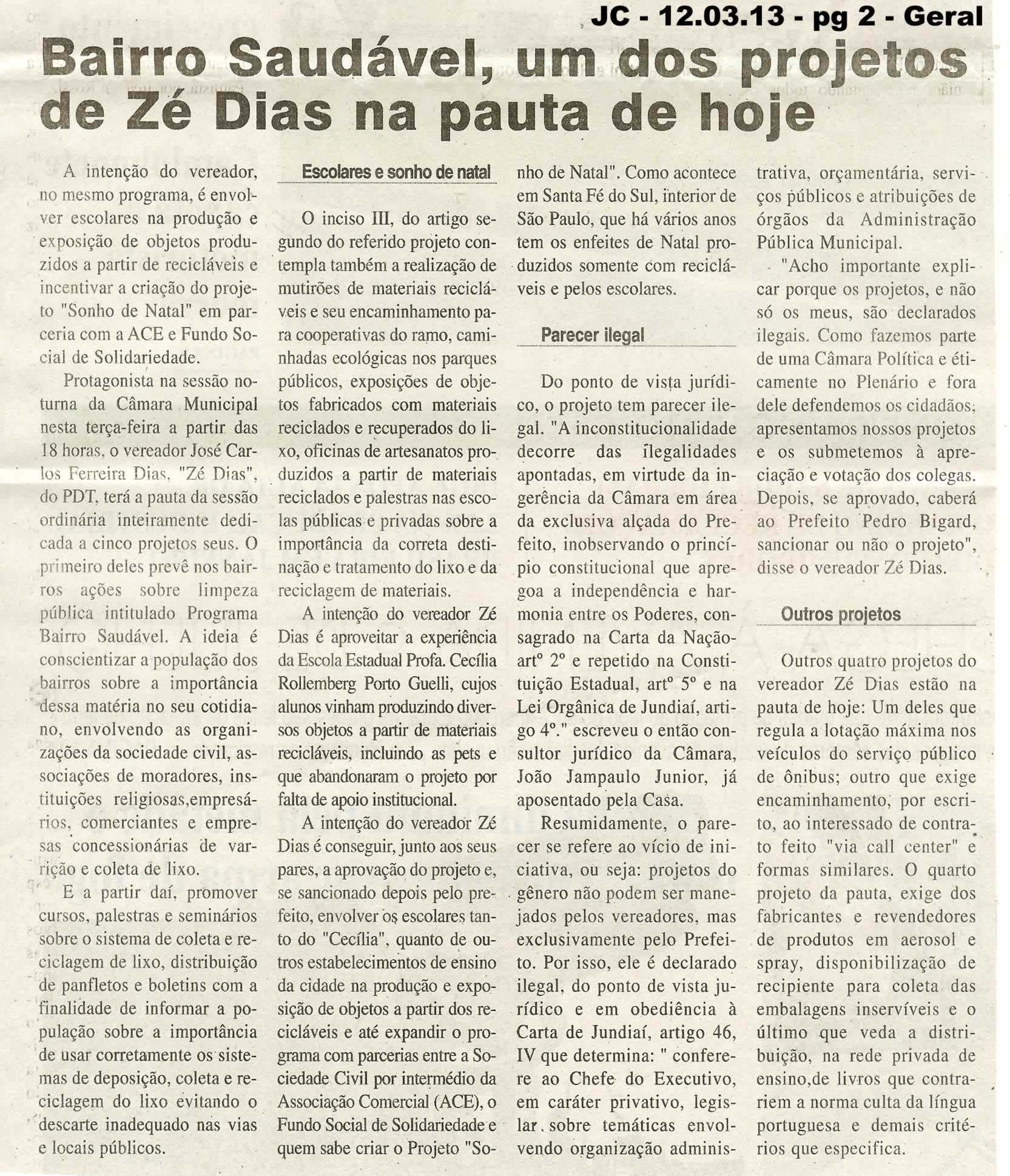 Jornal da Cidade - 12/03/2013