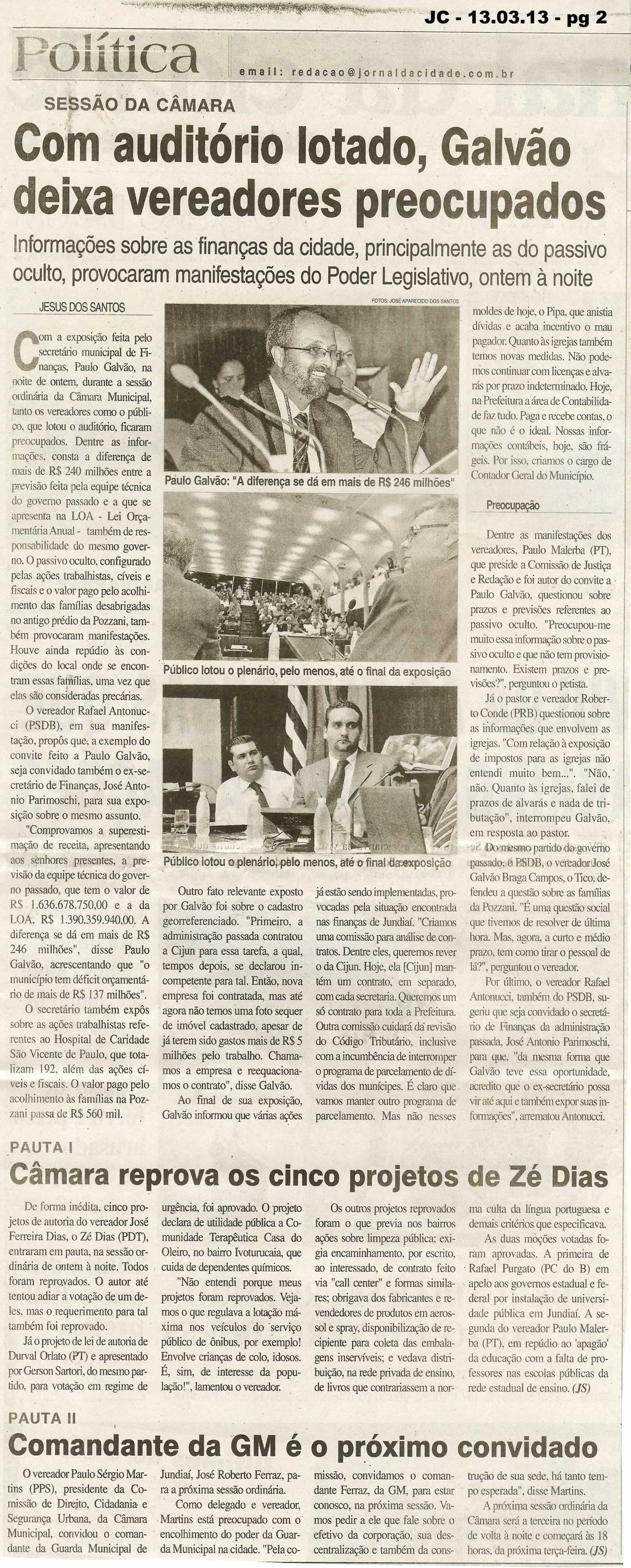 Jornal da Cidade - 13/03/2013