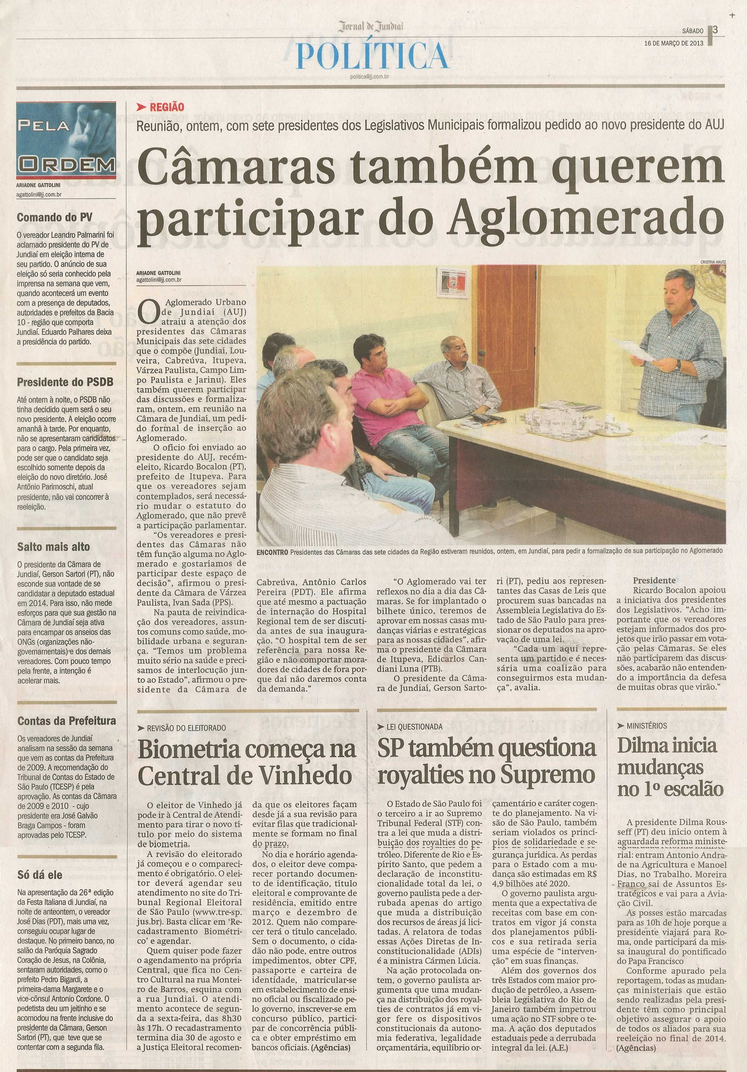 Jornal de Jundiaí - 16/03/2013