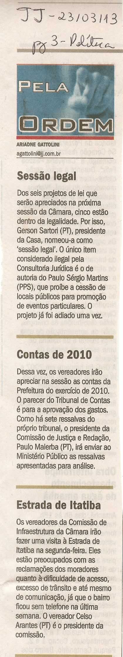 Jornal da Cidade - 23/03/2013