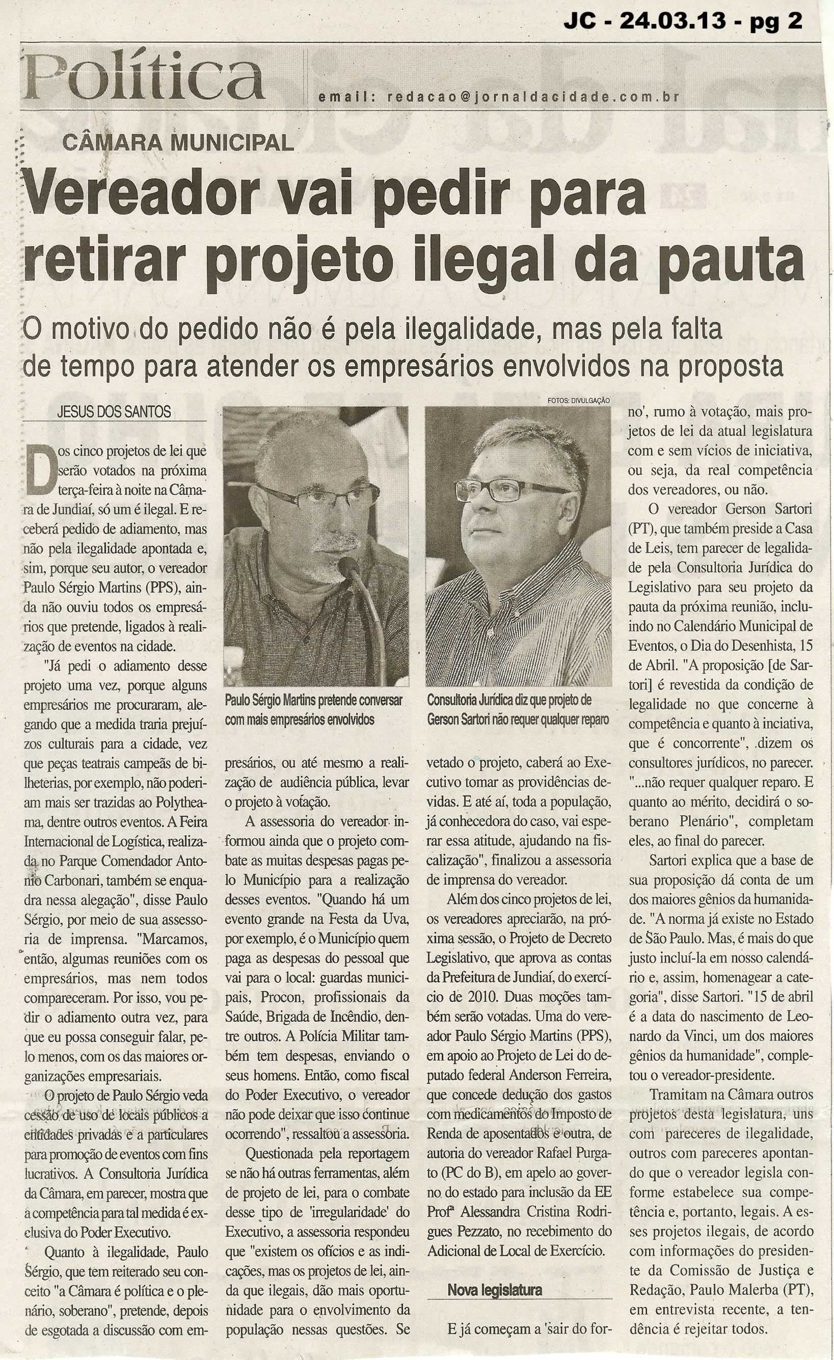 Jornal da Cidade - 24/03/2013