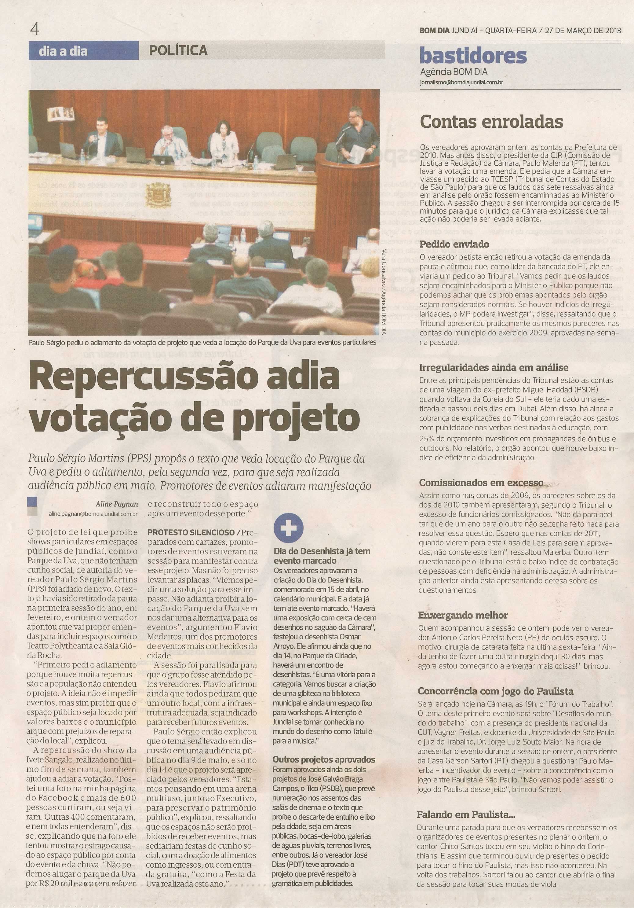 Bom Dia Jundiaí - 27/03/2013