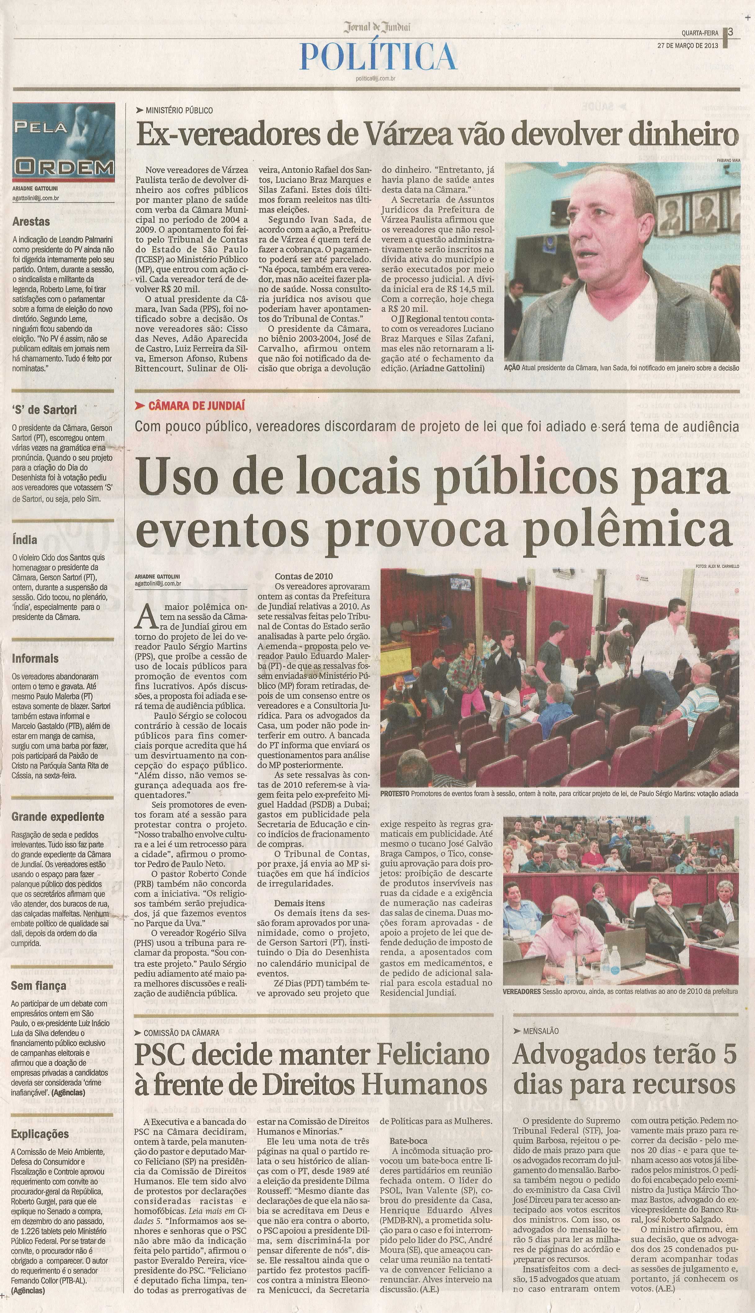 Jornal de Jundiaí - 27/03/2013
