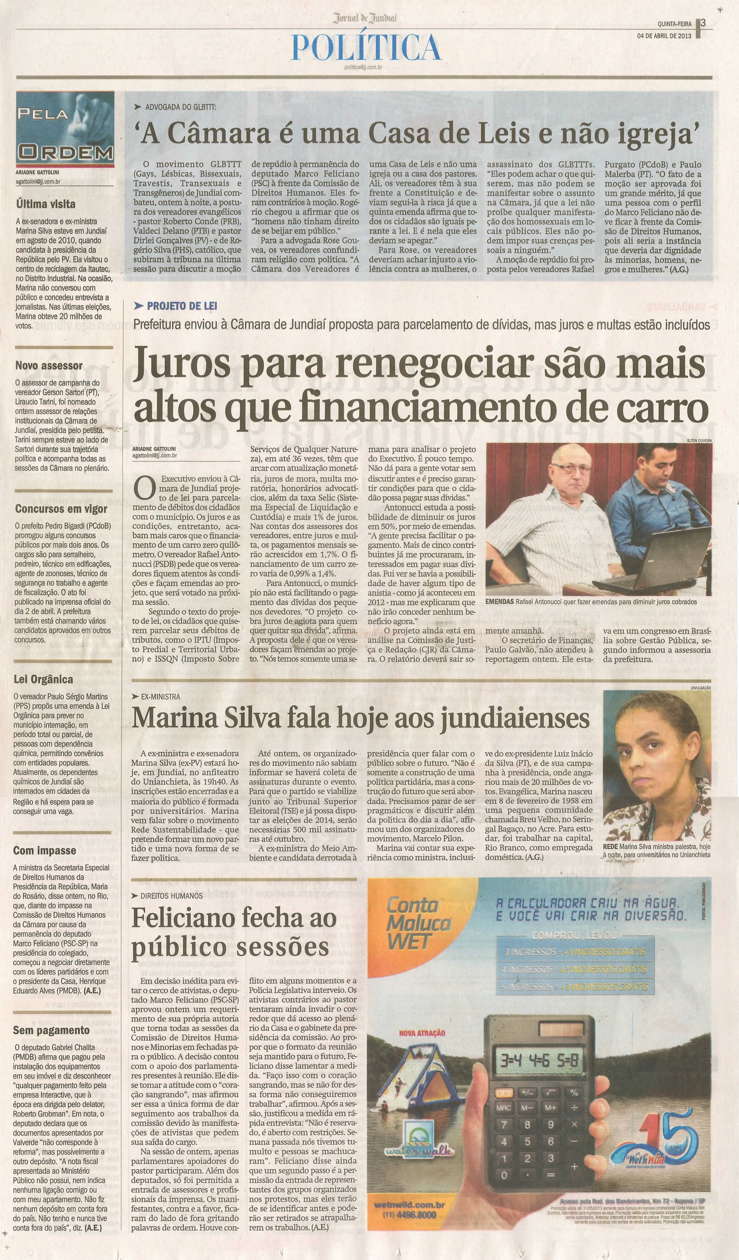 Jornal de Jundiaí - 04/04/2013