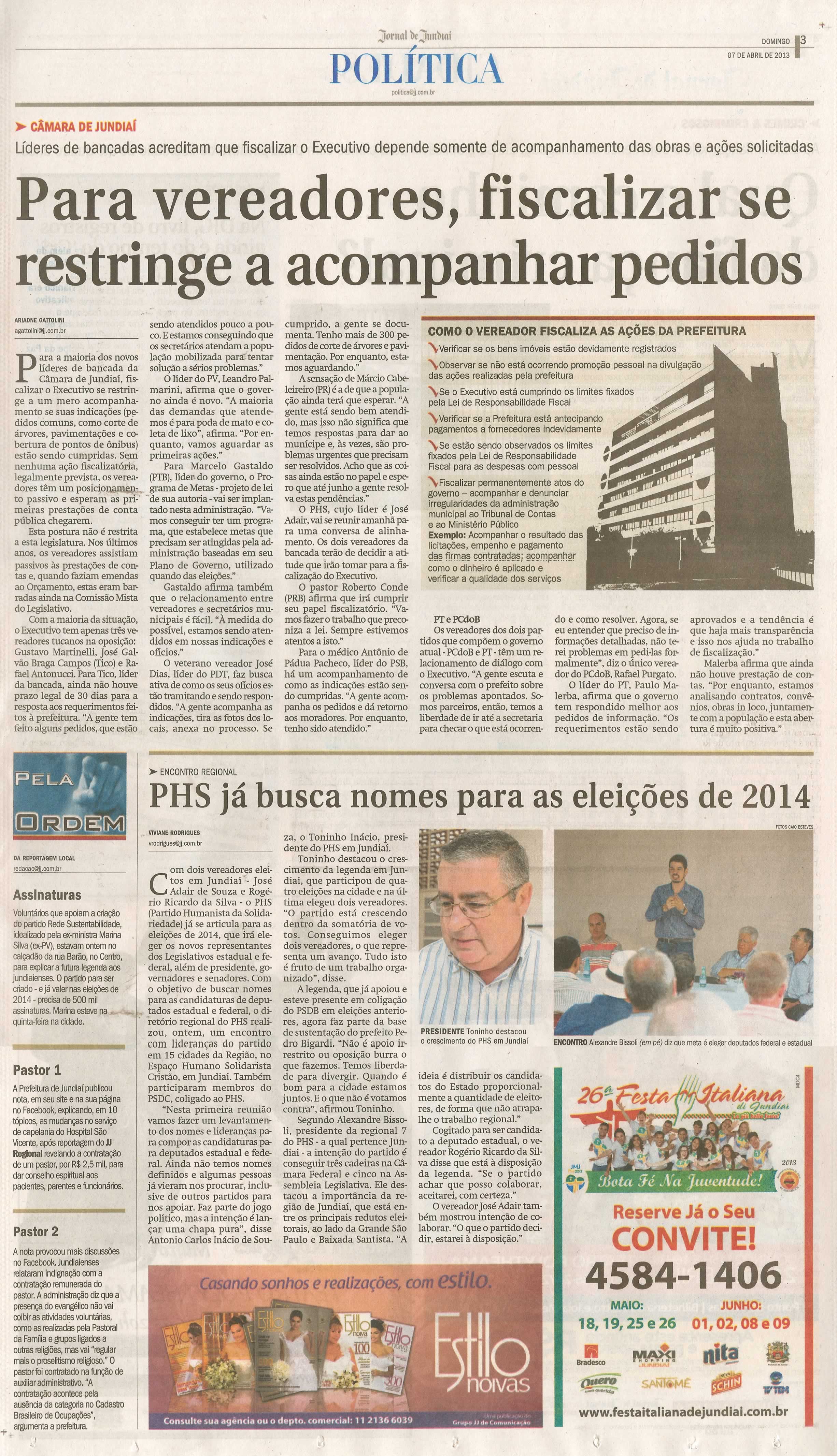 Jornal de Jundiaí - 07/04/2013