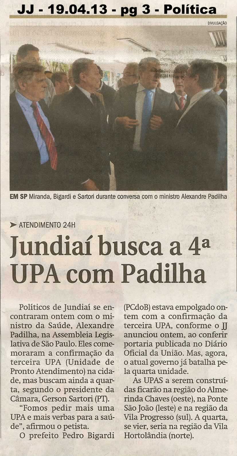 Jornal de Jundiaí - 19/04/2013