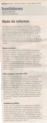 Bom Dia Jundiaí - 22/04/2013