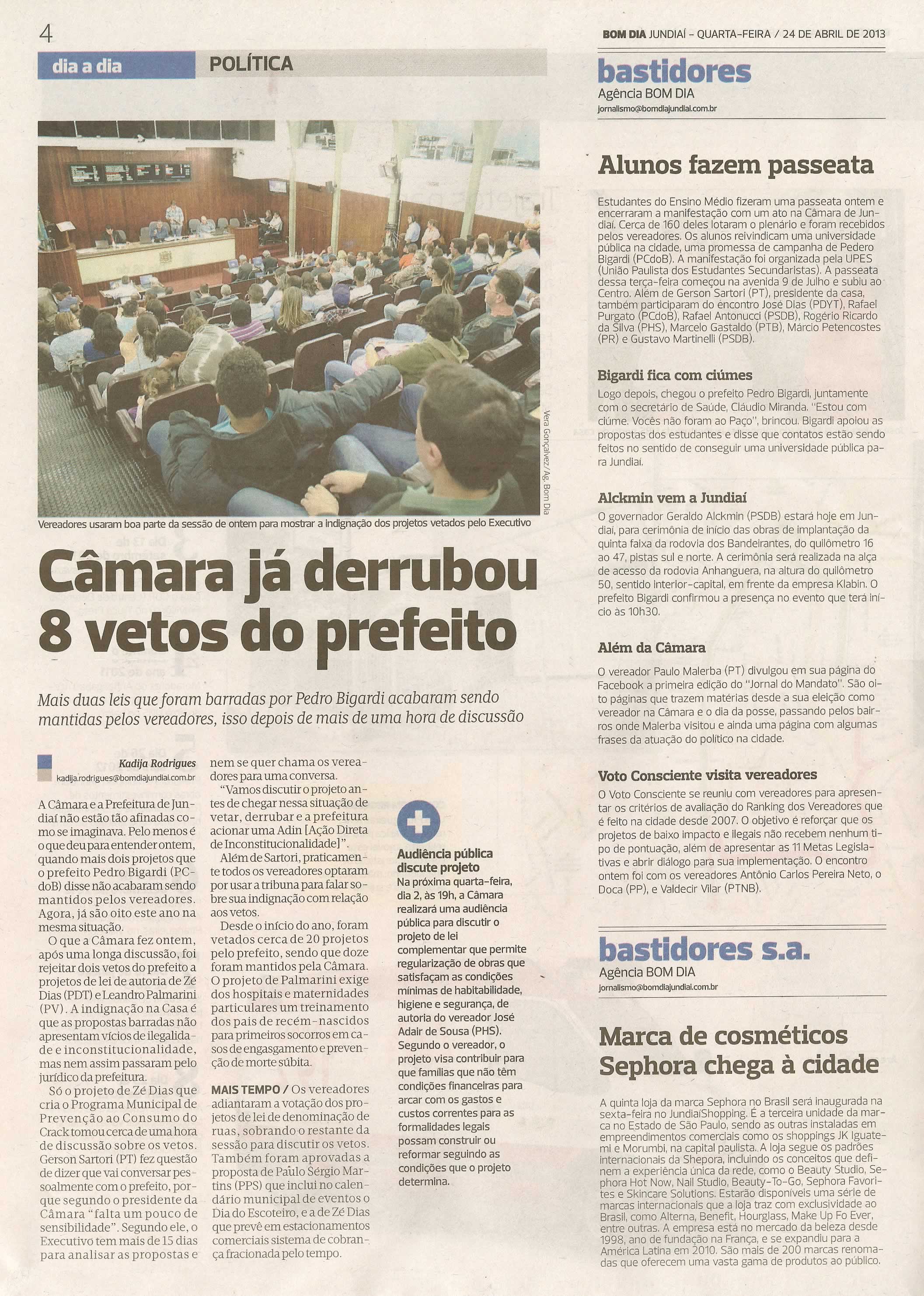 Bom Dia Jundiaí - 24/04/2013