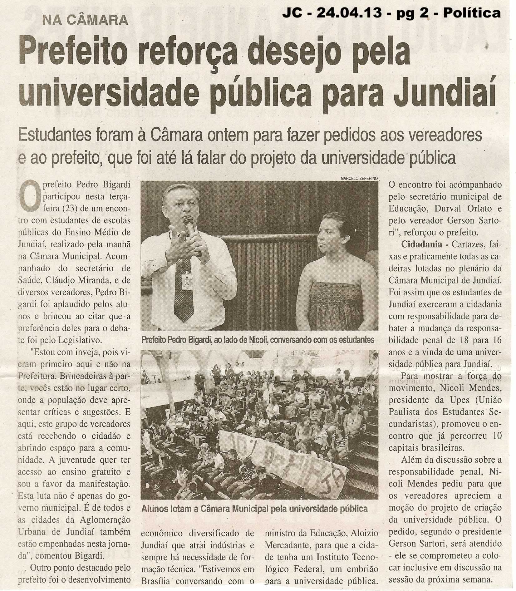 Jornal da Cidade - 24/04/2013