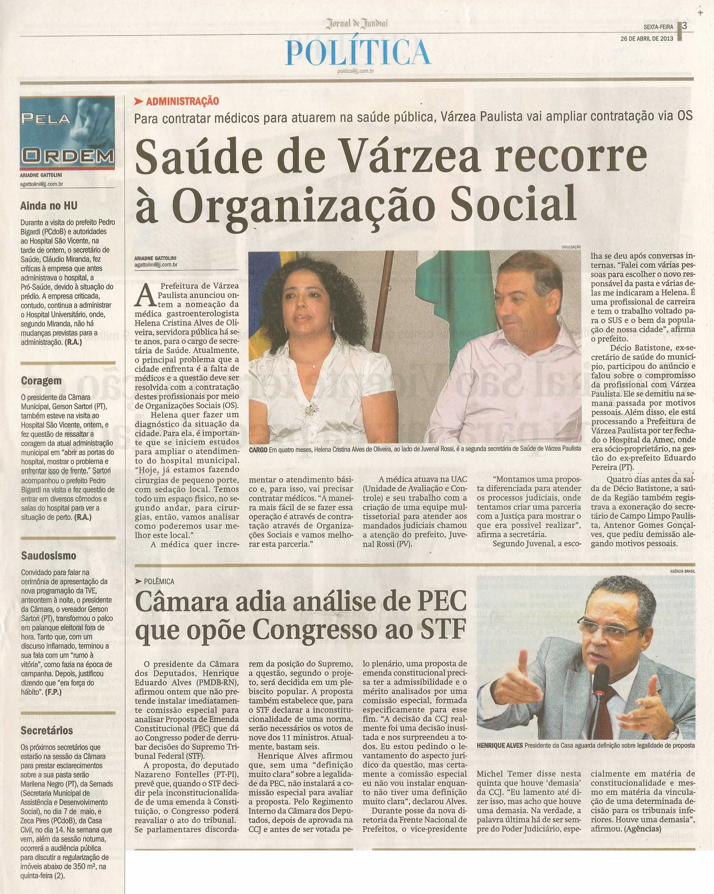 Jornal de Jundiaí - 26/04/2013