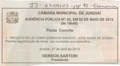 Jornal de Jundiaí - 27/04/2013