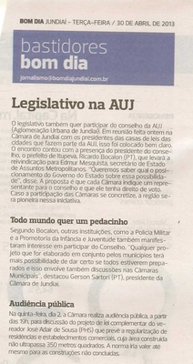 Bom Dia Jundiaí - 30/04/2013