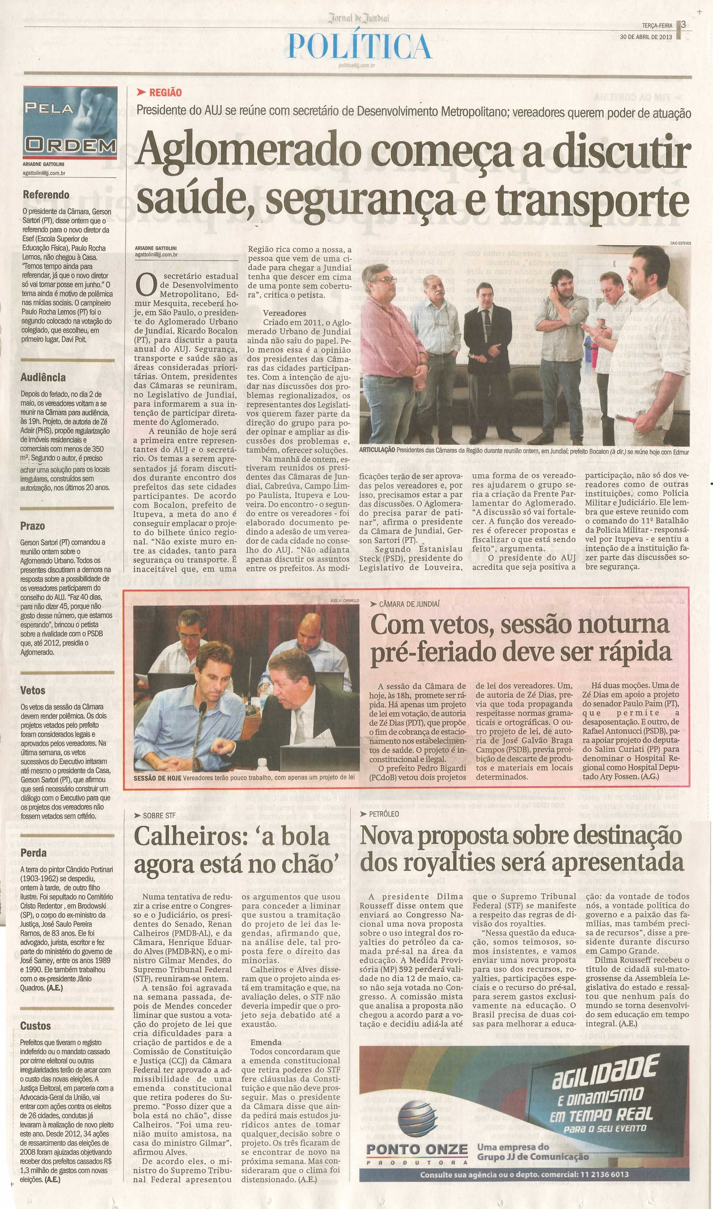 Jornal de Jundiaí - 30/04/2013