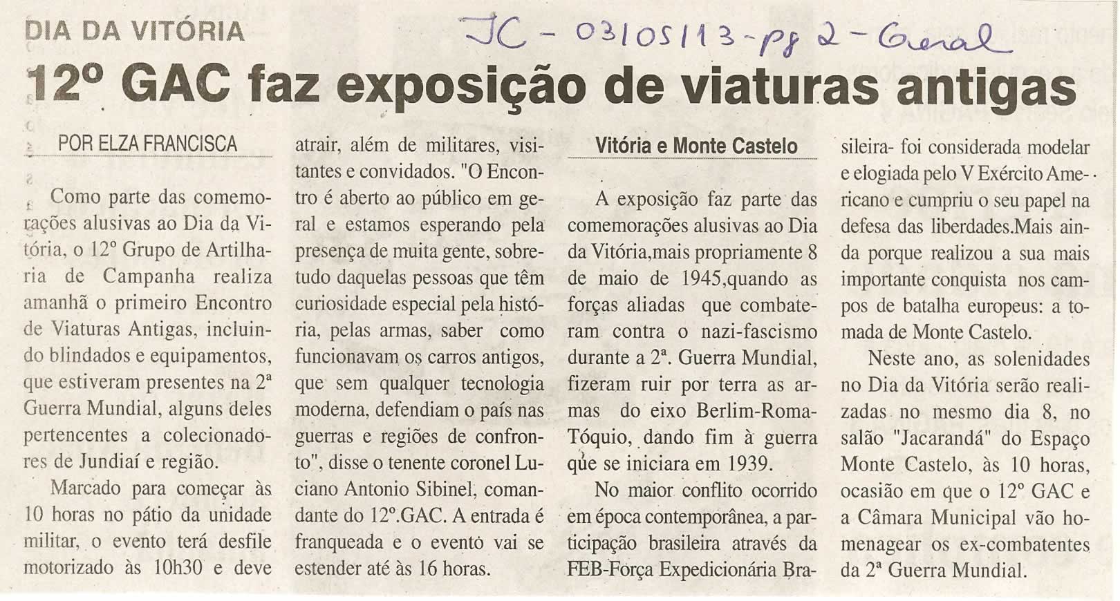 Jornal da Cidade - 03/05/2013