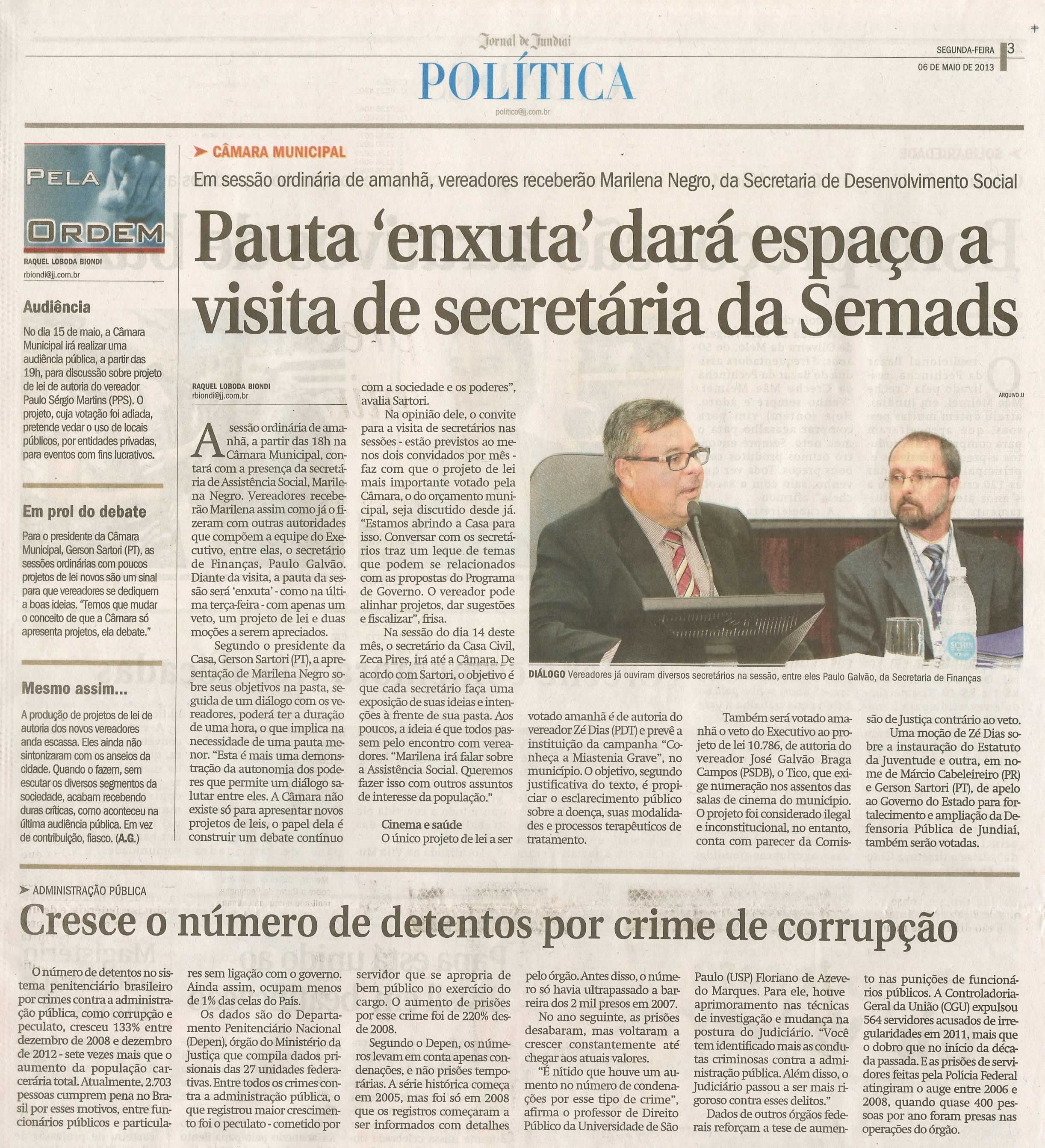 Jornal de Jundiaí - 06/05/2013
