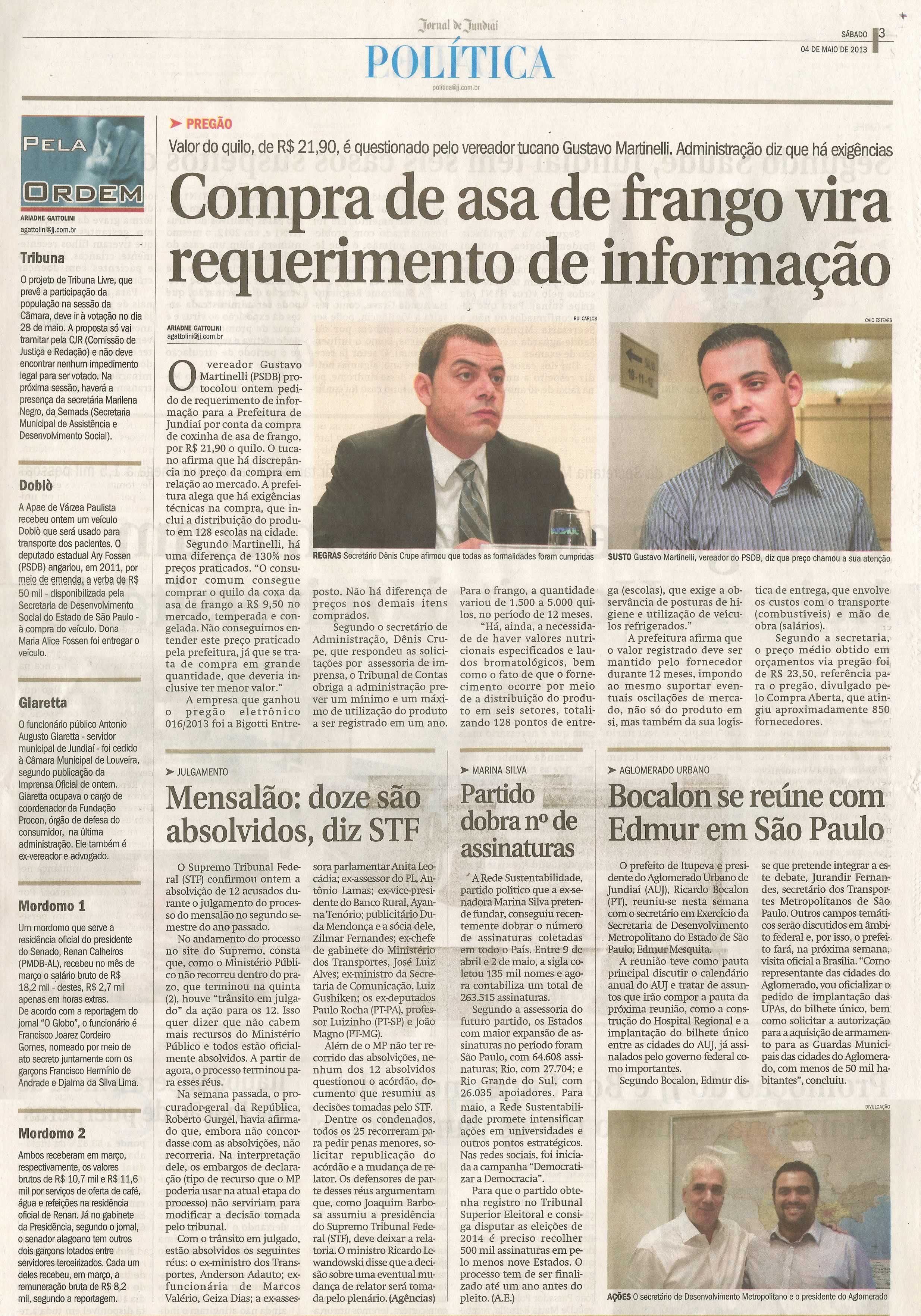 Jornal de Jundiaí - 04/05/2013