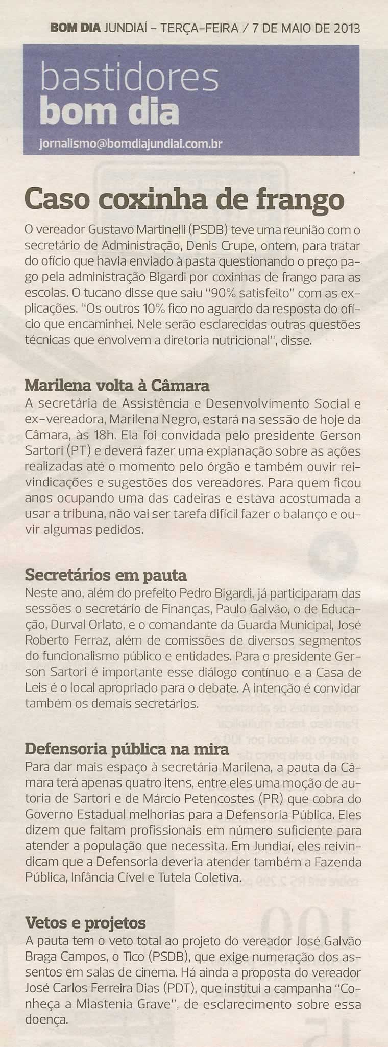 Bom Dia Jundiaí - 07/05/2013