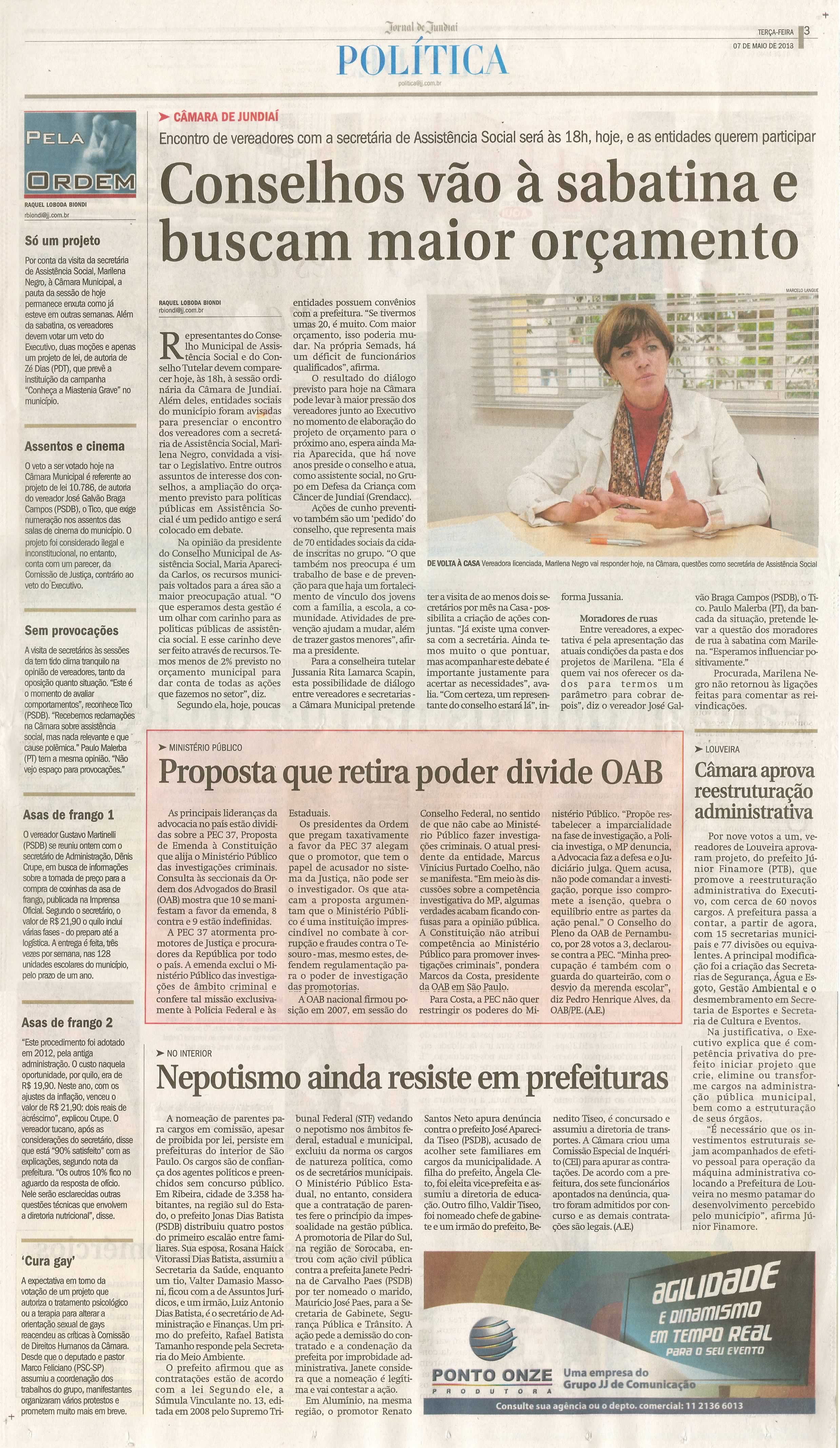 Jornal de Jundiaí - 07/05/2013