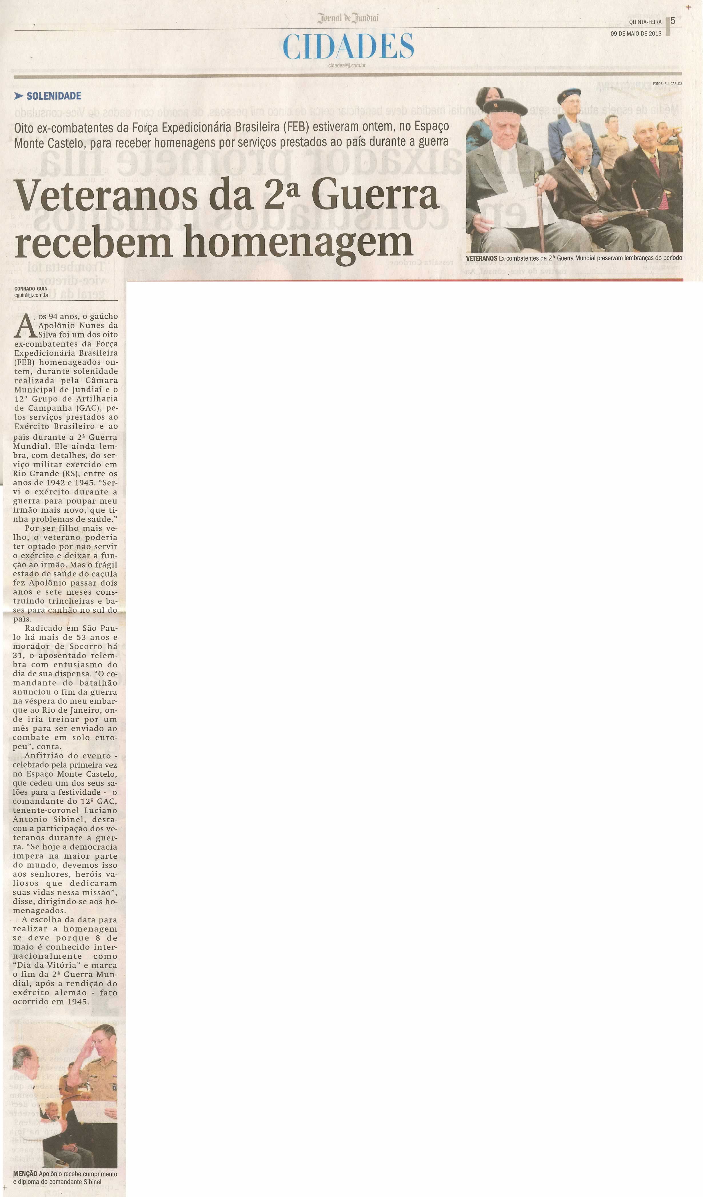 Jornal de Jundiaí - 09/05/2013
