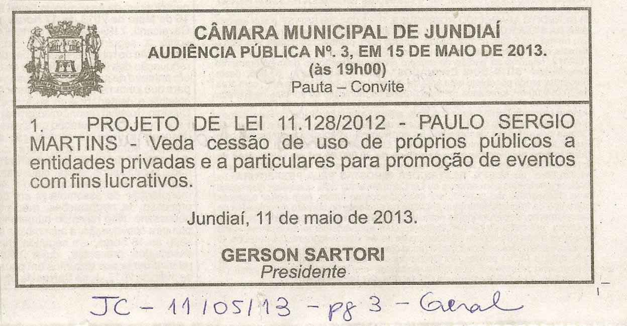 Jornal da Cidade - 11/05/2013