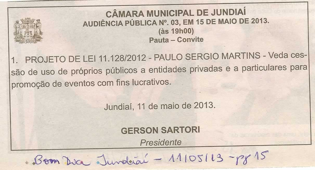 Bom Dia Jundiaí - 11/05/2013