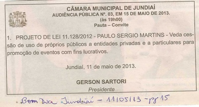 Bom Dia Jundiaí - 11/05/2013