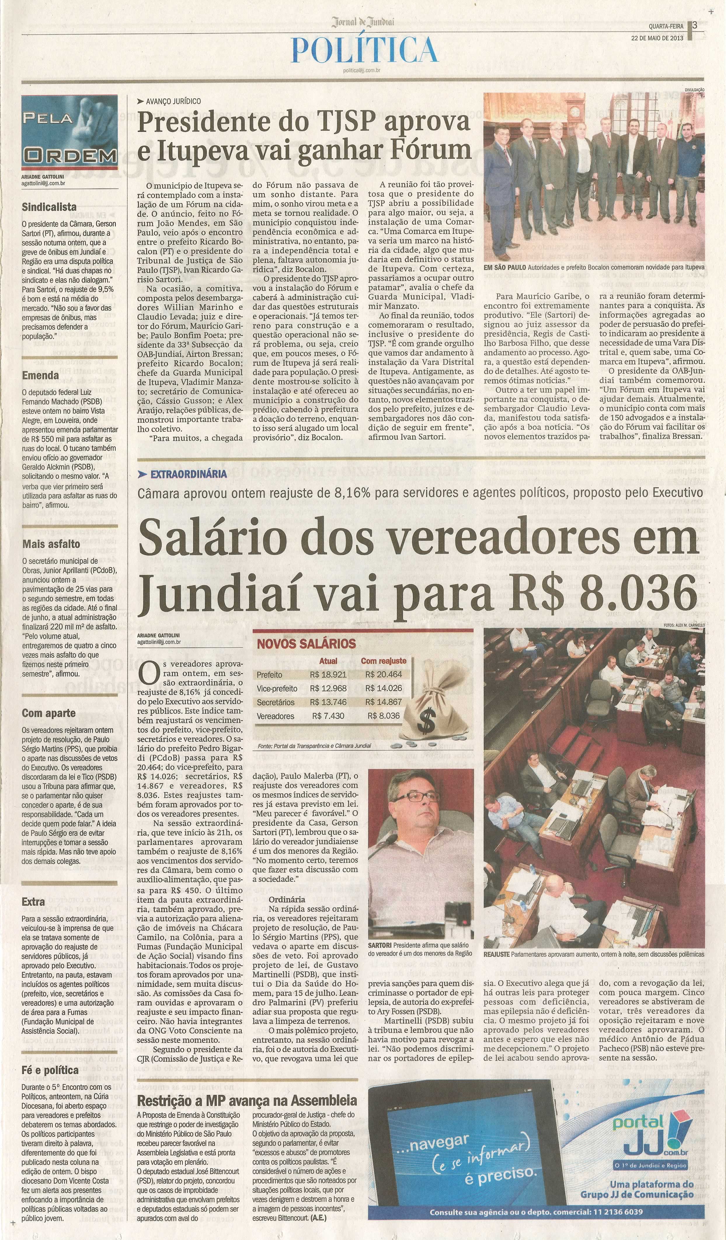 Jornal de Jundiaí - 22/05/2013