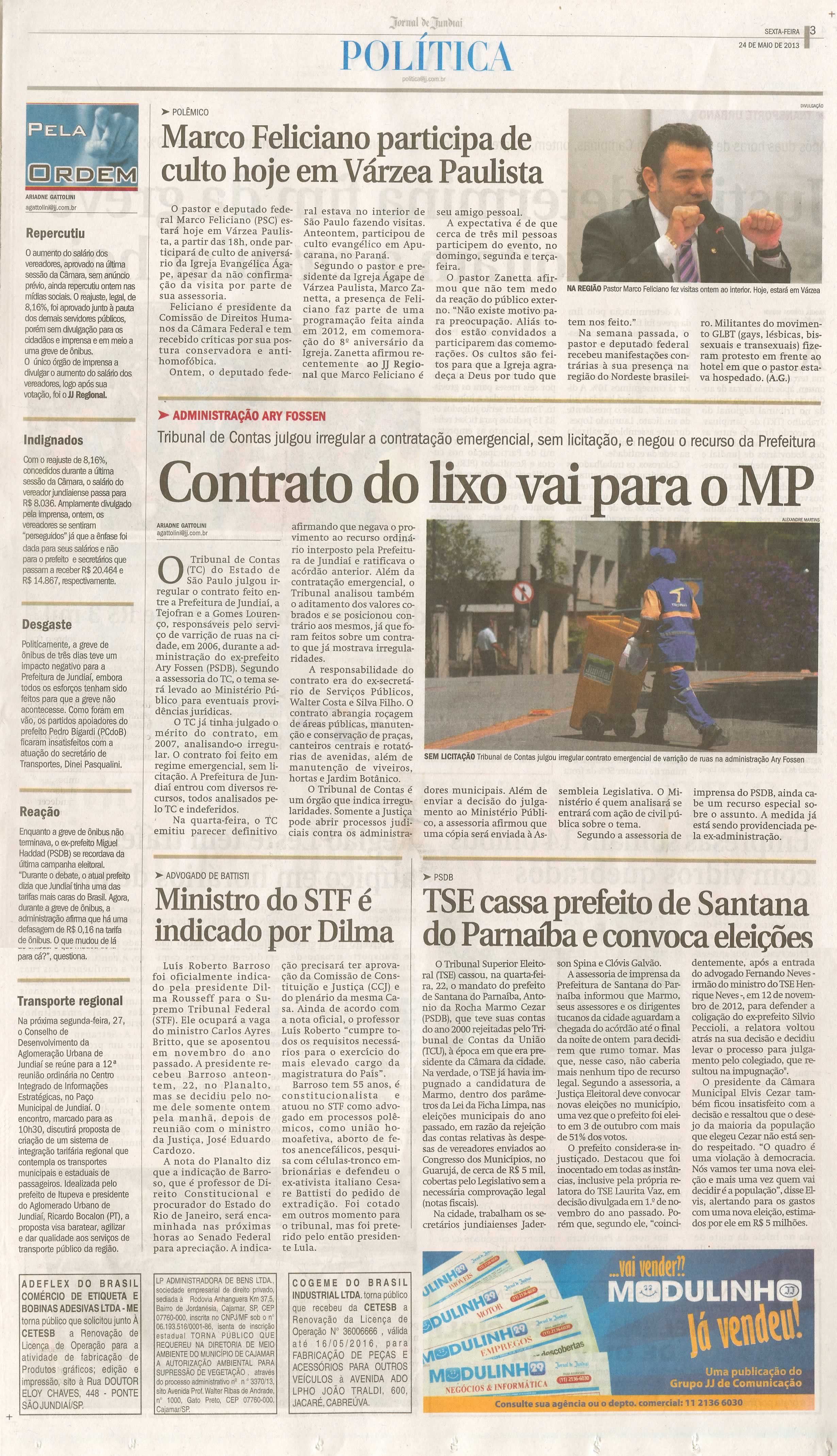 Jornal de Jundiaí - 24/05/2013